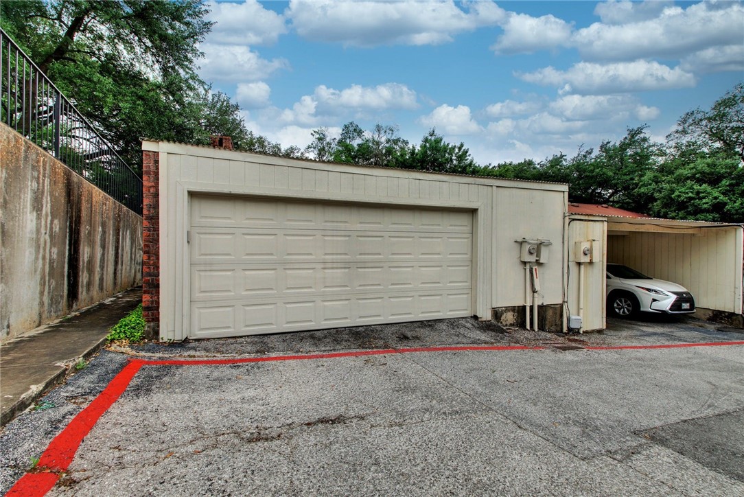 Photo #27 Exterior of 2 car garage and storage