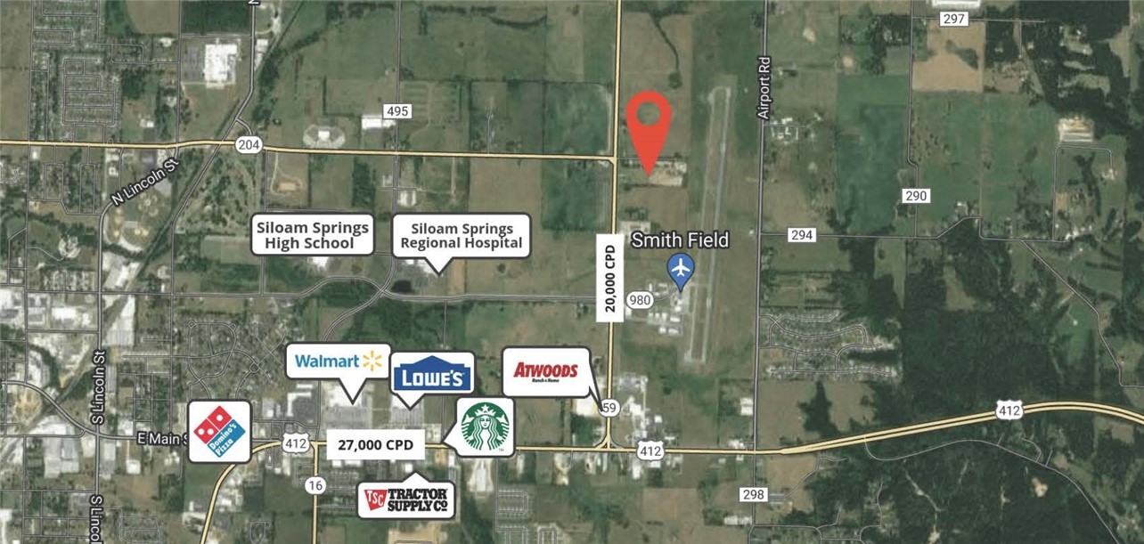 Land for sale – 1275  Highway 59   Siloam Springs, AR