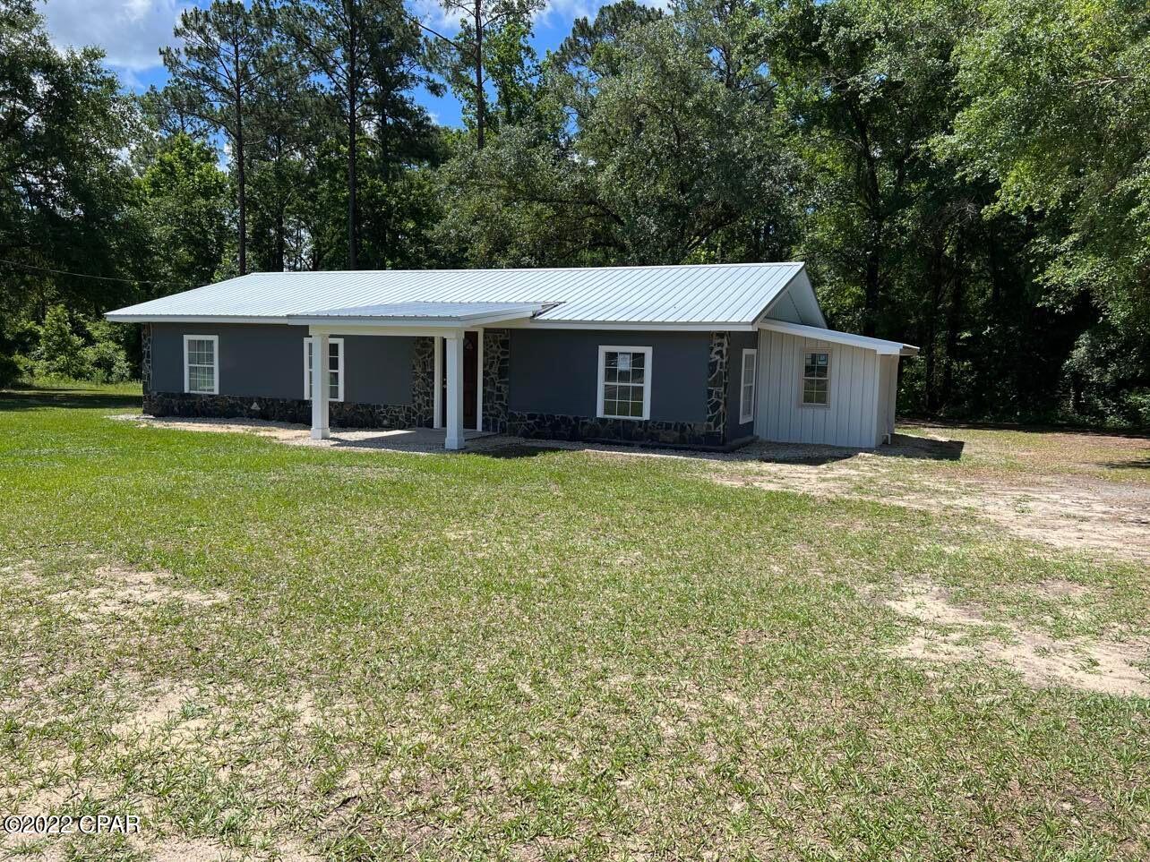 Freshly renovated, 3BR/1.5BA situated in the peaceful town of Hosford (Telogia). 1.65 acres. Top to bottom, this home has been updated with stainless steel appliances, new flooring, fresh paint, a separated laundry room, and large back deck, and much more!  This home will qualify for any type of financing. This place is sure to make a wonderful forever home!