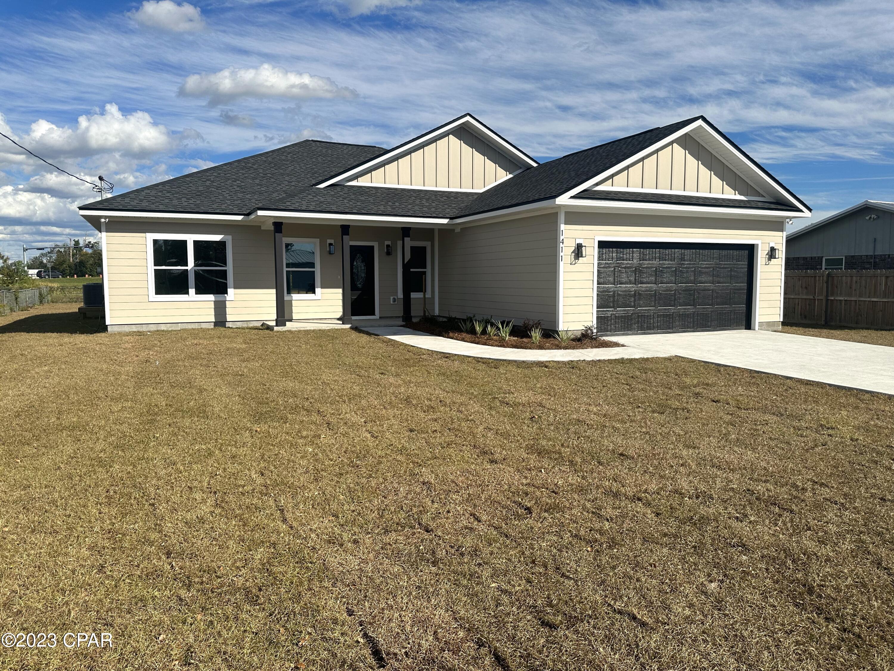 New construction home located in the Lynn Haven area. Flood zone X Gorgeous granite countertops, Luxury vinyl plank through the house. 4 large bedrooms and two full baths perfect for a family looking to upsize!Home is vacant call you favorite realtor and take a look at it!