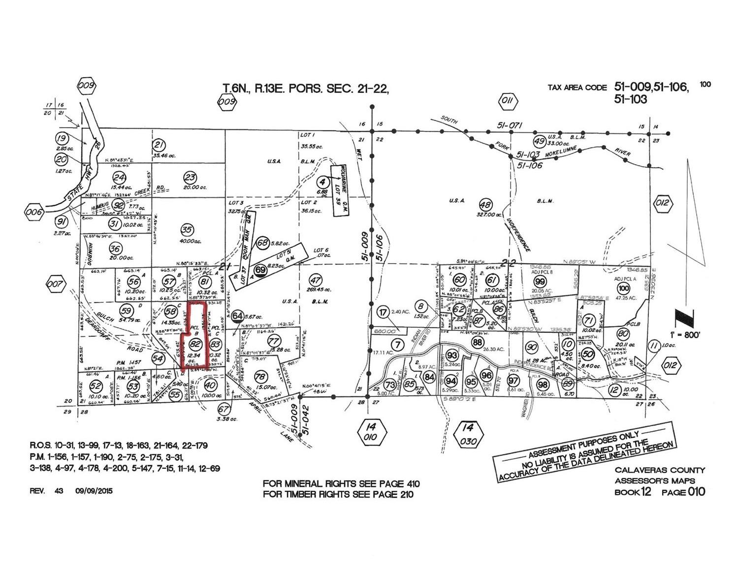 586 Wolverine Mine Road, Glencoe, California 95232, ,Land,For Sale,Wolverine Mine,2006489