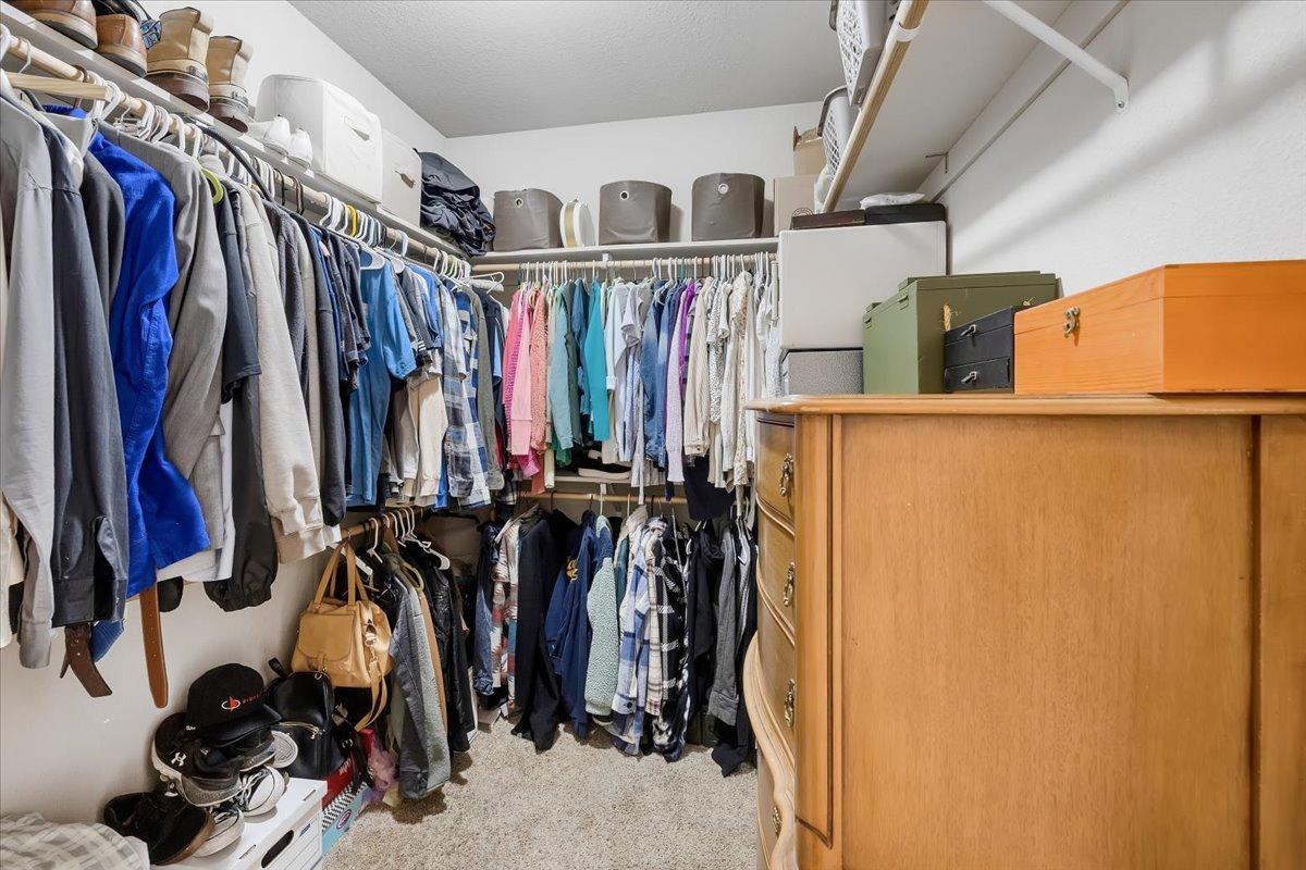 Large walk-in closet!