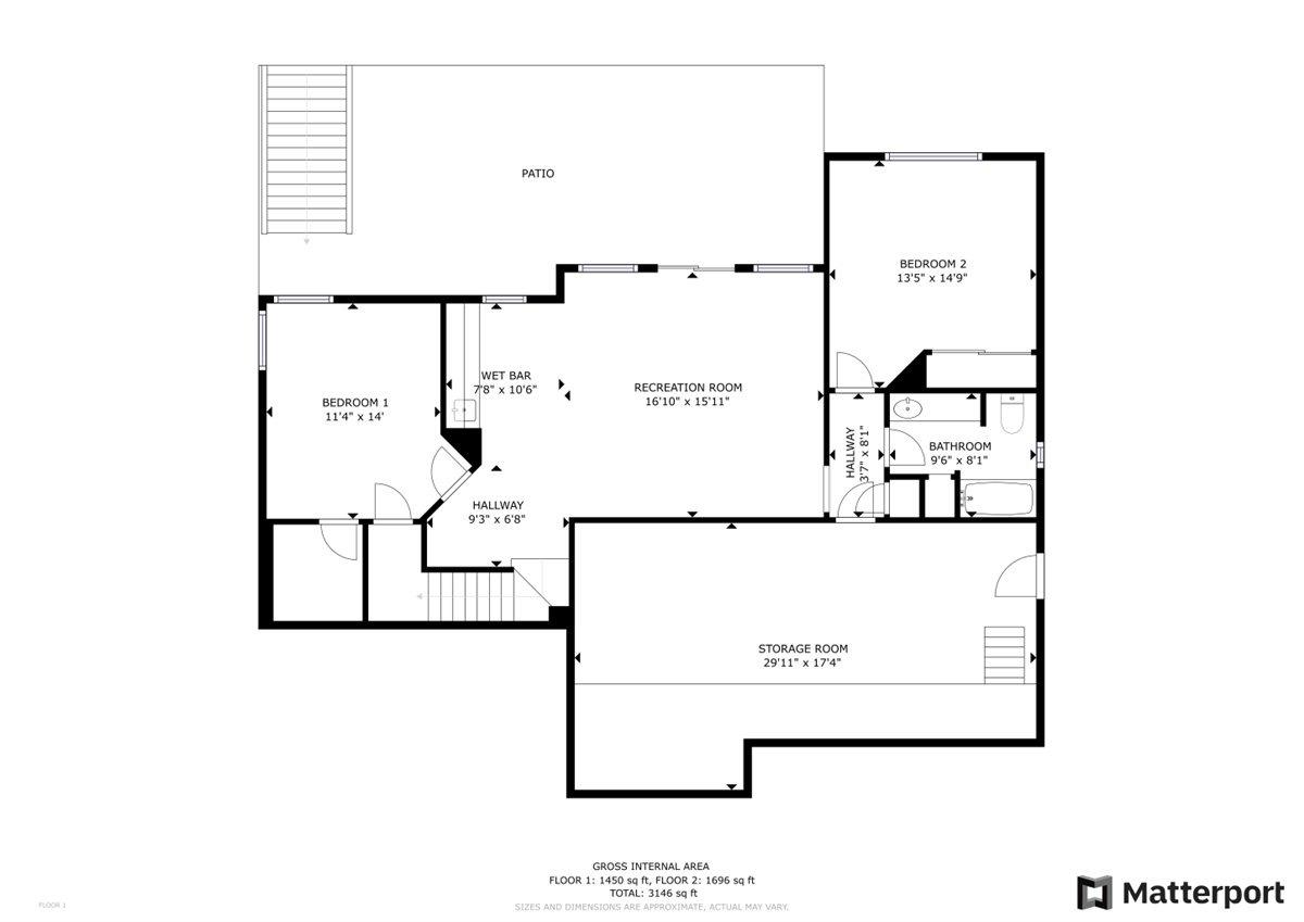 Bonus room offers tons of space for potential expansion. Finished out, home could be 3,146 square feet!