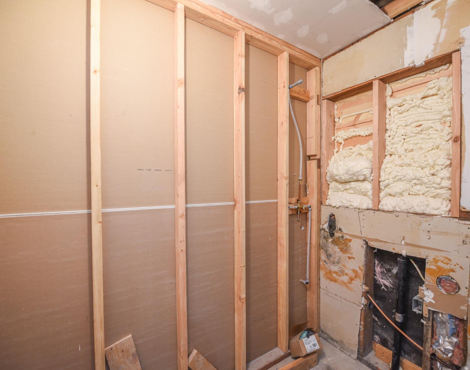 downstairs bathroom being updated