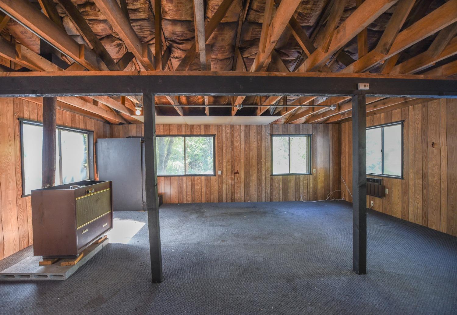 bonus room above garage/workshop area