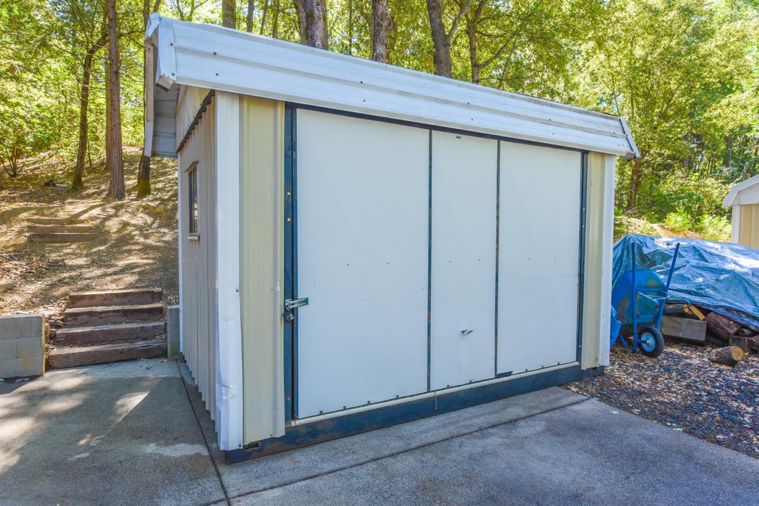 one of the two sheds