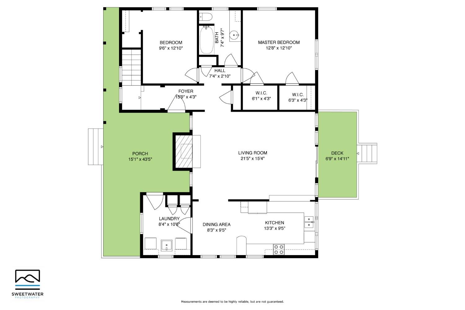 Floor plan of main level