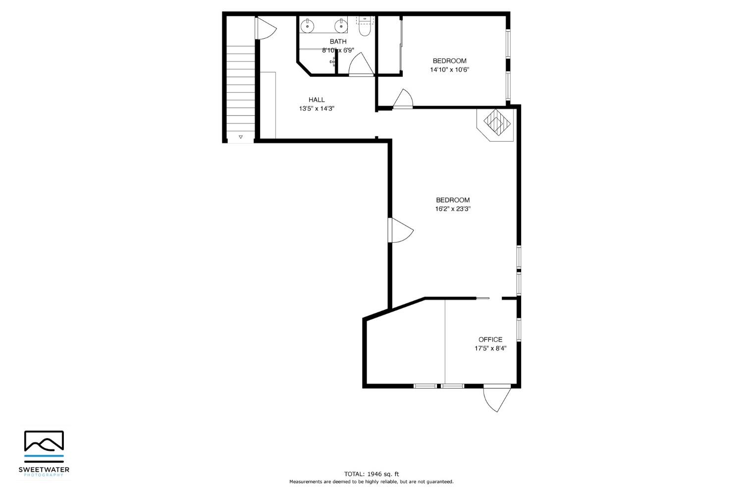 Floor plan of lower level