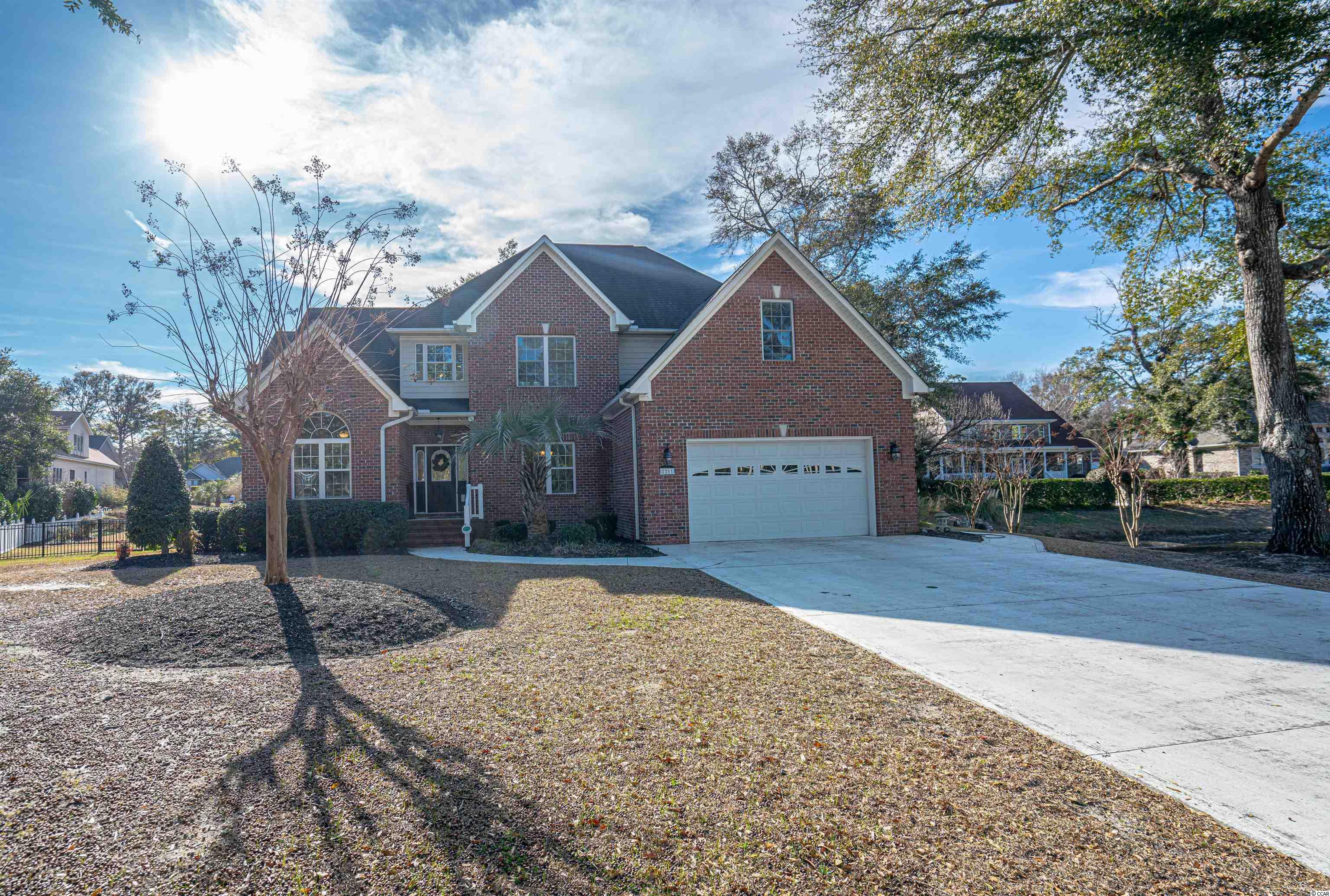 check out the curb appeal on this low-maintenace brick home with 4 bedrooms and 4 full bathrooms.  recent updates include: lvp flooring, carpet in owner's suite, a renovated kitchen with beautiful quartz counters, new white cabinets, stainless steel appliances, a tiled shower in the primary bathroom, interior paint, and custom built-in bookcases in the living room.  heat pump for the upstairs replaced in 2020, downstairs unit replaced in 2022, and an encapsulated crawl space with a dehumidifier done in january of 2023.  also features 4 walk-in closets, a gas fireplace, a top-of-the line newer water heater, and a generator hookup.  this home has plenty of room for the owners and their guests with an open floor plan, 2 br's and 2 full ba's downstairs, 2 br's and 2 ba's upstairs along with a large bonus room, a den/office, and a formal dining room.  screened-in porch out back with a grilling patio and a large fenced-in back yard equipped with an irrigation system.  one of the larger home sites in the community at .48/acre and a pond off to the right for added privacy.  big landing is an exclusive gated community backing up the intracoastal waterway.  amenities include a clubhouse with an outdoor pool, a lounge area, kitchen, and it also has a private community pier with day docks on the intracoastal waterway.  just a short boat ride to bird island or many restaurants in little river, calabash, or ocean isle beach.   few minute drive to the sand on cherry grove beach or sunset beach in nc, and tons of restaurants, shopping, golf courses, and more in north myrtle beach.  move-in ready. . .start living the good life!