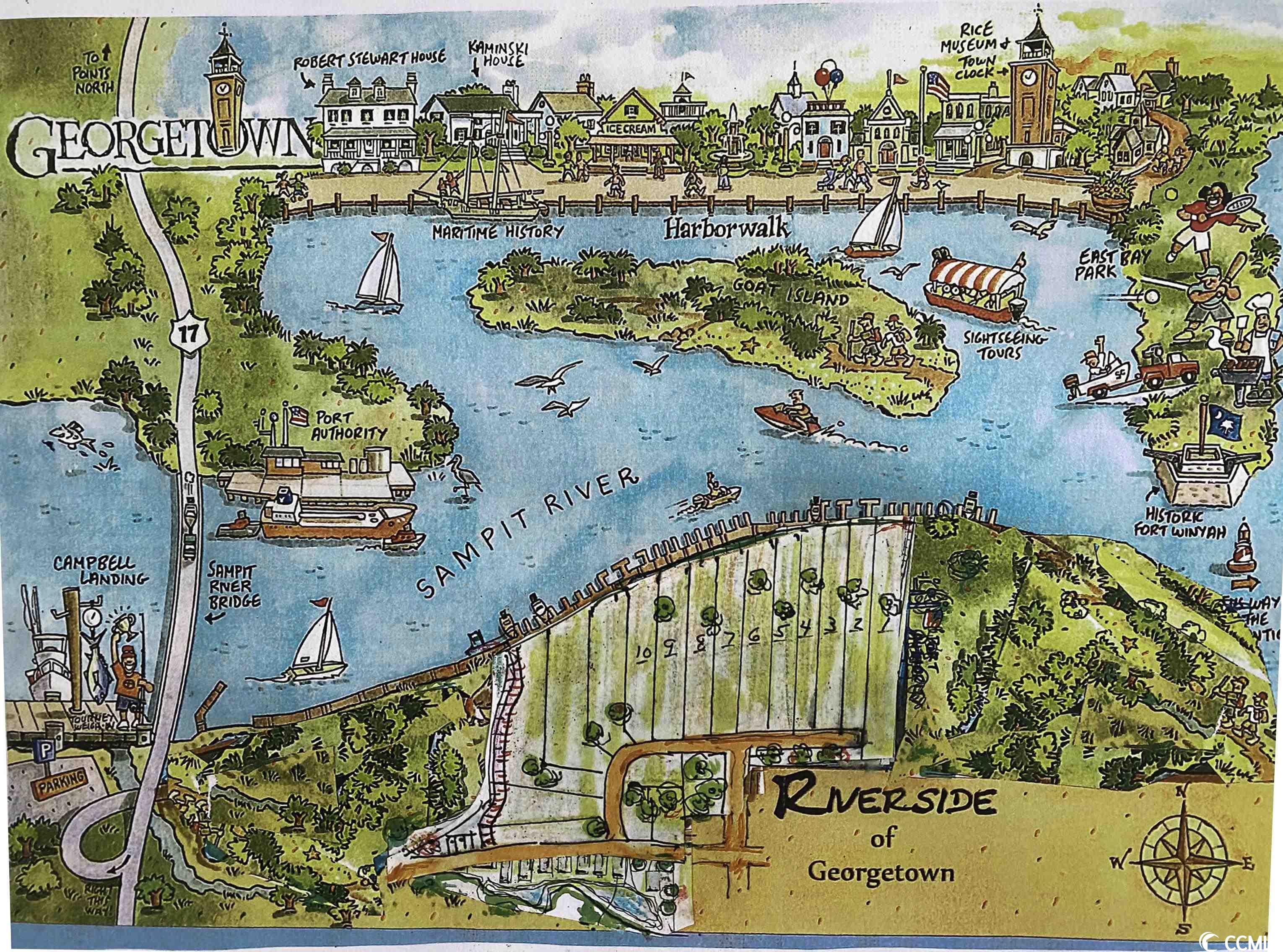 welcome to the riverside of georgetown!  this exclusive new development offers 10 luxurious riverfront homesites in historic georgetown, south carolina. located on the sampit river, just before it joins the winyah bay, the property offers easy access to the intercoastal waterway. deep water dock permit included in the purchase. enjoy taking full advantage of all the benefits of waterfront living. plus, the property is located in an opportunity zone, so you can enjoy the tax benefits of investing in real estate.   with a wide range of outdoor activities available, including kayaking, fishing, hunting, and more, you can explore the natural beauty and wildlife of the lowcountry. plus, the nearby front street and harbor walk offer plenty of shopping, dining, and entertainment. and with myrtle beach just 45 minutes north and the bustling city of charleston just an hour to the south, you can enjoy the best of both worlds.   come explore riverside of georgetown today, and start living the waterfront lifestyle you've always dreamed of.