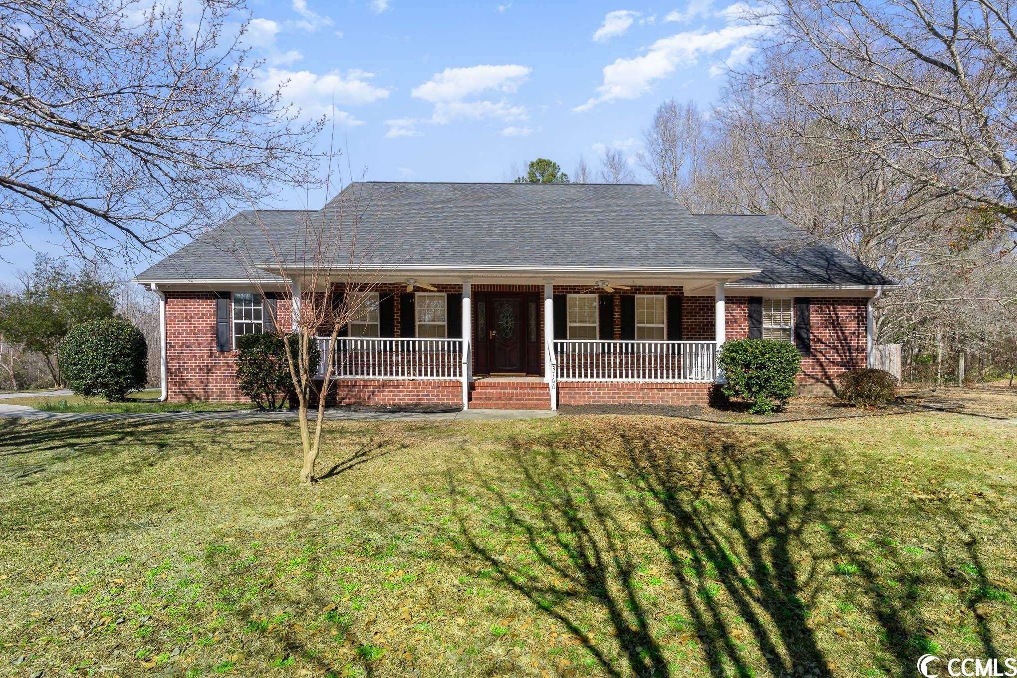beautiful all brick home in a quiet cul-de-sac back on the market at no fault of seller or property now priced below appraised value! tired of living in an hoa?  look no further!  this beautiful home on an acre of land is perfect! imagine sitting in a rocker on your expansive front porch and welcoming your guests to your lovely new home! your roomy foyer opens up to a spacious family room with gas a fireplace. you have a formal dining room as well as plenty of space in the kitchen for another dining set.  your kitchen has several windows to let in the natural light and a great island workspace for preparing meals for your family.  the kitchen leads to a half bathroom, a separate laundry room and the side load garage.  on the opposite side of the house, you will find a lovely master suite overlooking your huge back yard! your master suite includes his and hers walk-in closets, double sink vanities, a large, jetted tub and separate shower.  two additional bedrooms and another full bath complete this side of the home.  in the rear of the house, you have a wonderful carolina room full of windows!  this room leads out to your amazing backyard with a patio, detached screened room, shed, and deck!  you have one full acre to enjoy with a portion fenced in for your children and pets!  all of this just outside the hustle and bustle of myrtle beach yet close enough to hospitals, shopping and all of the attractions of the beach!  book your tour today!