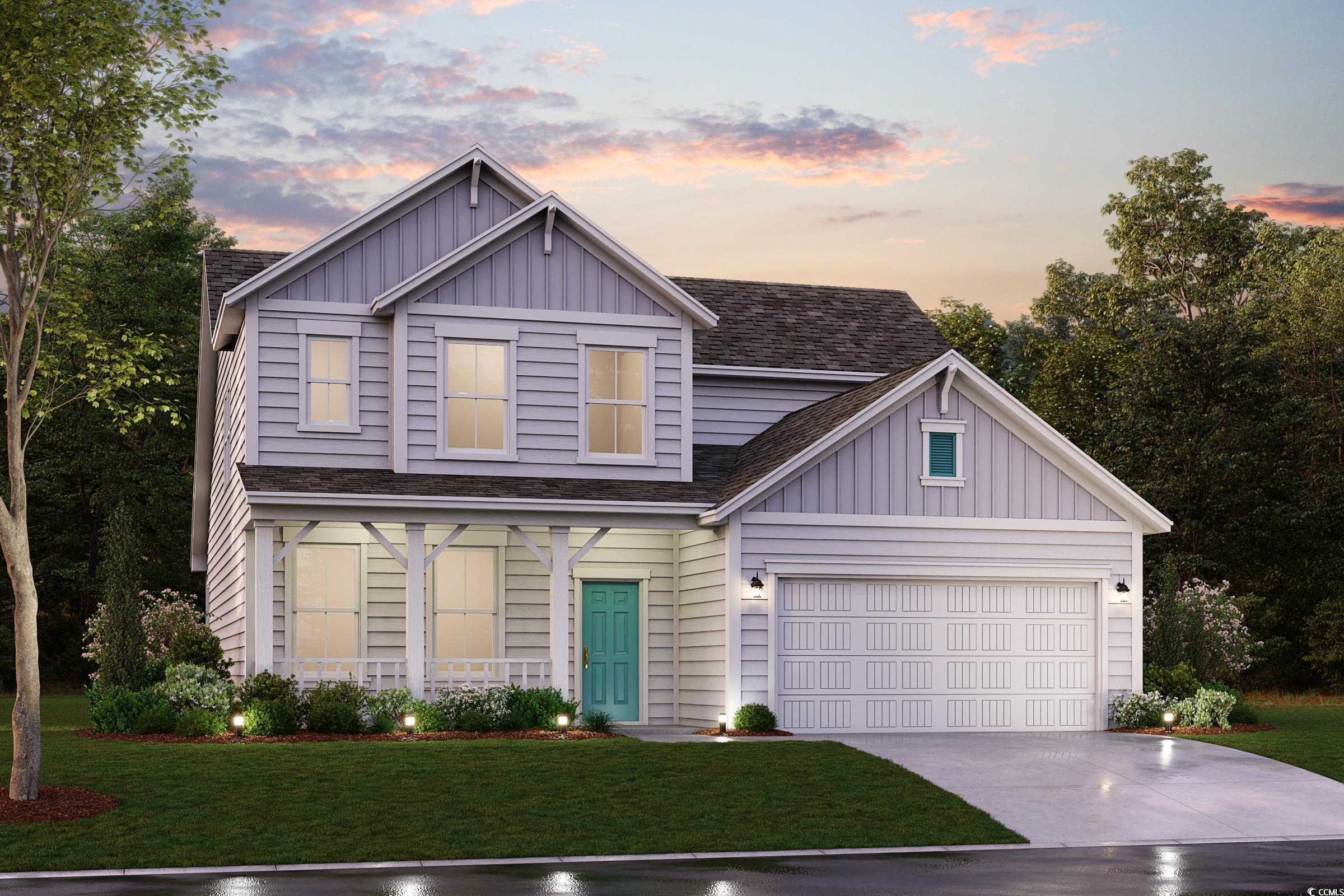 this home is to be built presenting the meticulously designed windsor house plan, a two-story residence featuring 3 bedrooms, 2 1/2 bathrooms, and a 2-car garage. embracing an open-concept layout, the windsor home seamlessly integrates the kitchen with the inviting great room. your luxury kitchen is adorned with granite countertops, a stainless steel gas range, dishwasher, and a microwave (vented to the outside)—all-inclusive options in sunset landing. forge enduring memories in your expansive great room—an ideal space for game nights, movie nights, and entertaining. the package also encompasses mohawk revwood plank flooring in the kitchen, plush carpets in the bedrooms, and exquisite vinyl flooring in all bathrooms. each residence in sunset landing features a tankless water heater for added efficiency. displayed images are from previous similar model homes, offering a glimpse into the quality and style you can anticipate. every home in sunset landing proudly carries the 100% energy star certified designation, rigorously tested and rated by an independent third party to ensure heightened comfort, healthier indoor air, and reduced utility costs. nestled within a natural gas community and bordered by a perimeter of trees, sunset landing introduces an innovative series of single-family homes. in this close-knit neighborhood of just 193 homes, residents enjoy exclusive access to on-site amenities, including a clubhouse, pool, sidewalks, and regular trash and bi-weekly recycling collection. conveniently located less than 1 mile from highway 31, sunset landing provides swift and convenient access to explore the entire coastline. situated in the charming fishing and boating town of little river, south carolina, this area offers a tranquil retreat from the vibrant myrtle beach. immerse yourself in a laid-back atmosphere with waterfront dining, boutique-style shopping, numerous marinas, and championship golf courses—all just minutes away from sunset landing. embark on your exploration today! please note that all images shown are from a previous spec/model home.