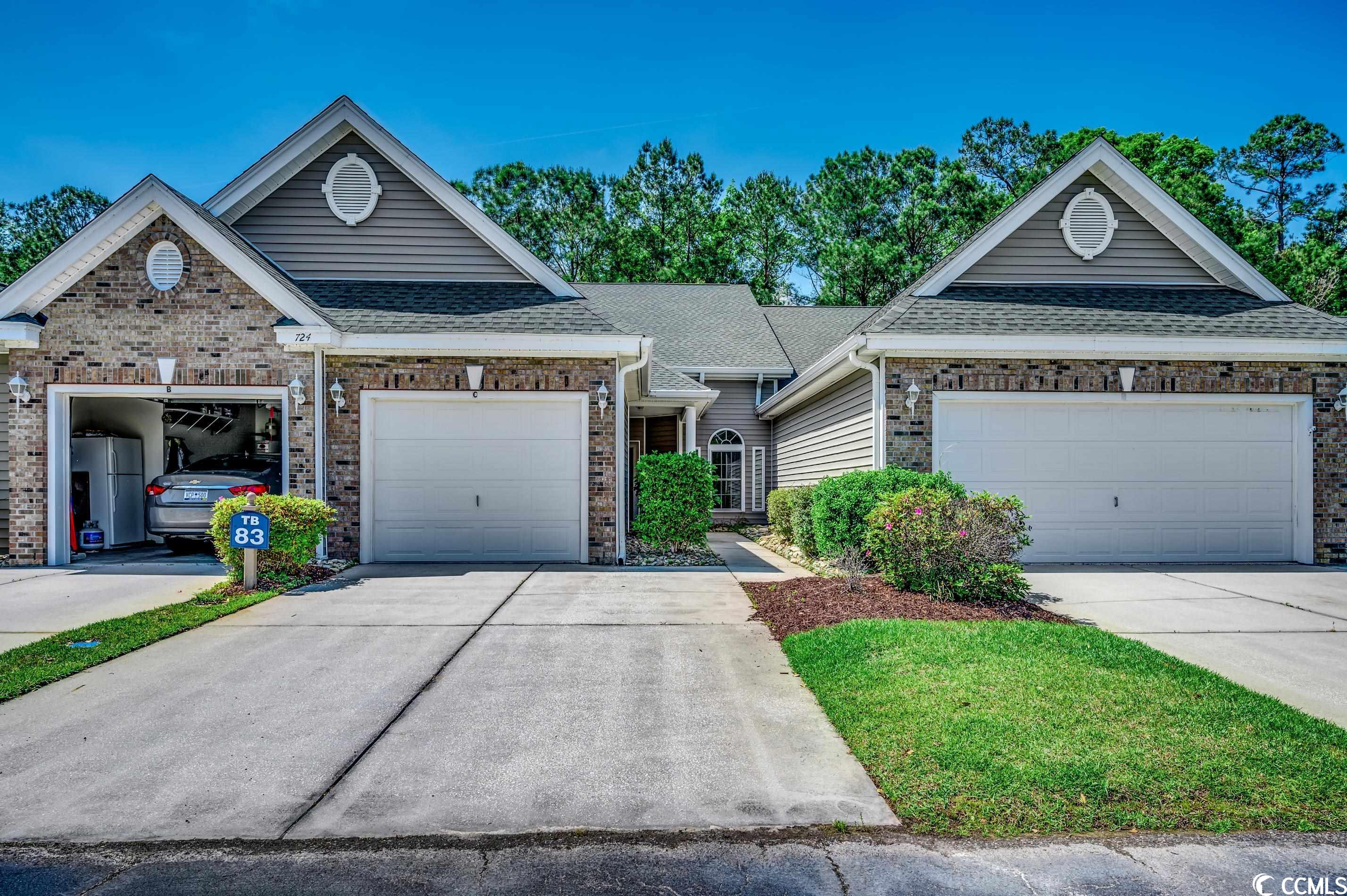 now is your chance to see this one-level garden townhome in the highly sought-after golf course community of true blue in pawleys island. the well-designed floor plan is open and spacious with vaulted ceilings and solar tubes in the great room. there is also a formal dining room that is perfect for entertaining guests! additionally, the master suite and second bedroom are located on the main floor. the spacious kitchen offers a breakfast nook, work island, breakfast bar and pantry. the 11' x 8' screened porch and patio area offer an opportunity for peace and quiet while you enjoy your beautiful property. there is also a laundry closet with a full-size washer and dryer, plus a brand-new hvac system was just installed! this home also has a large private one-car garage with pull-down stairs to the attic. the true blue community has a premier golf course along with a restaurant and a pro shop in the clubhouse.  located in the center of pawleys island, the community offers close proximity to the beach, the intracoastal waterway and tons of incredible restaurants and shops. homeowners are able to enjoy the community pools, hot tubs and tennis courts. book your showing today!