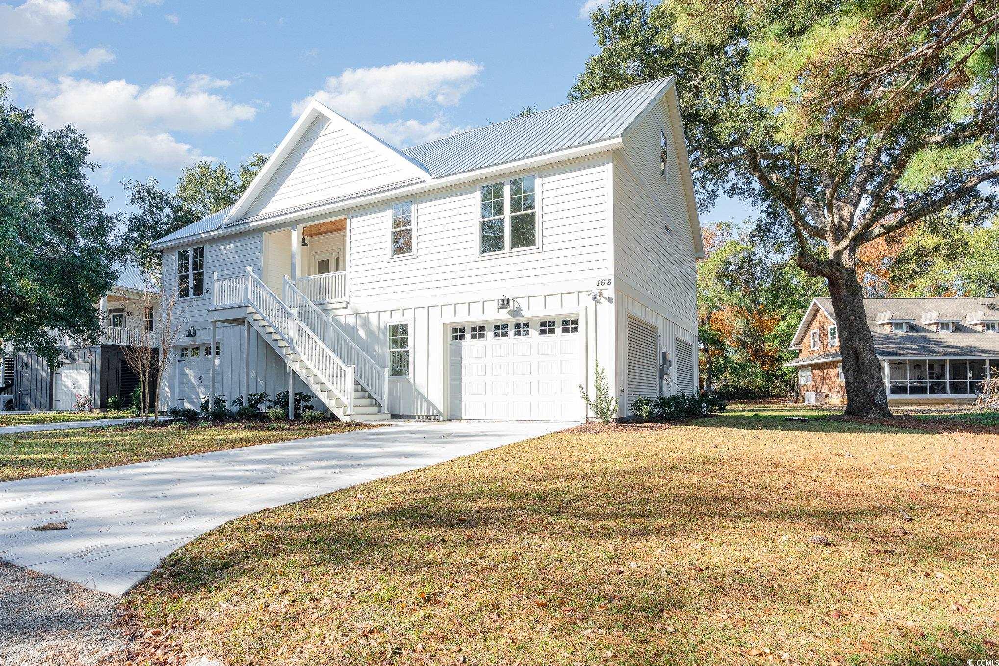 no hoa! a beautiful custom floor plan located near the marsh in pawleys island. along with marsh views this raised beach style home offers 3 large bedrooms, 3 full baths, and an upgraded flooring package to include lvt floors, ceramic tile & carpet. parking and plenty of storage underneath and a beautifully landscaped yard. this home is perfect for the pawleys beach bum that doesn't want to pay the high prices on pawleys island! building lifestyles for over 35 years, we remain the premier homebuilder of new residential communities and new home construction along the grand strand. we are the 2023 readers' choice for residential real estate developer. in addition, we hold the back-to-back title for best home builder from the sun news and wmbf news. we're appreciative to remain the grand strand's award-winning builder, and we're excited for you to experience the local pride we build today and every day in horry and georgetown counties.