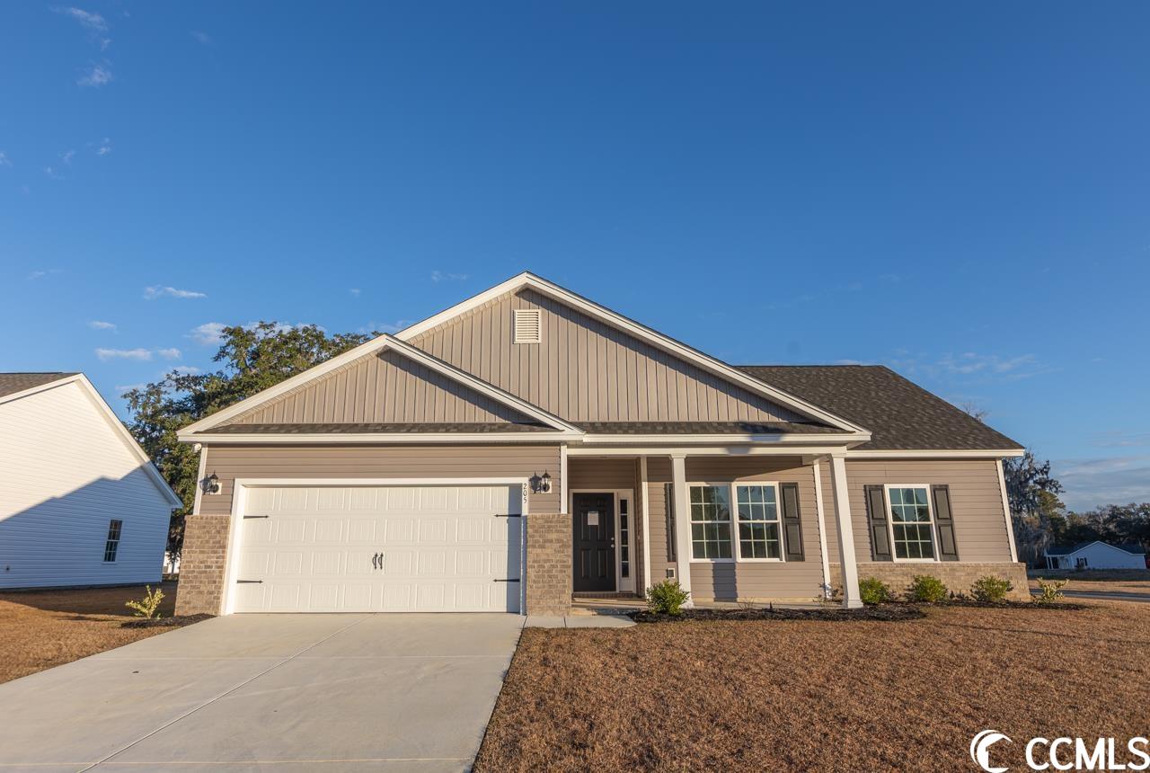 this beautiful beaufort plan is an open floor plan with 3 bedrooms and 2 full baths.  it features beautifully vaulted ceilings in the living room, covered porch off of the living room, beautiful granite kitchen countertops, upgraded shaker style kitchen cabinets, upgraded luxury vinyl plank flooring in the main living areas, tray ceiling in the primary bedroom, walk in shower in the primary bath and so much more!   peru plantation is a premier neighborhood and located in historic georgetown, sc.  peru plantation is on 173 acres of absolutely stunning grounds with rich history and majestic oak trees.  building lifestyles for over 35 years, we remain the premier homebuilder of new residential communities and custom homes in the grand strand and surrounding areas.  we are three-time winners of the best home builder award from wmbf news best of the grand strand.  in 2023, we were also voted best residential real estate developer in the myrtle beach herald readers' choice awards and best home builder in the sun news best of the beach contest.  we began and we remain in the grand strand, and we want you to experience the local pride we build today and every day in horry and georgetown counties.   we are dedicated to excellent craftsmanship and customer service and each home is built with pride.   each home here in peru plantation will be adorned with low country charming front porches, brick accents, fully finished and painted two car garages and back covered porches that will be great for entertaining out of doors.  make an appointment to see this beautiful home and make it your own!