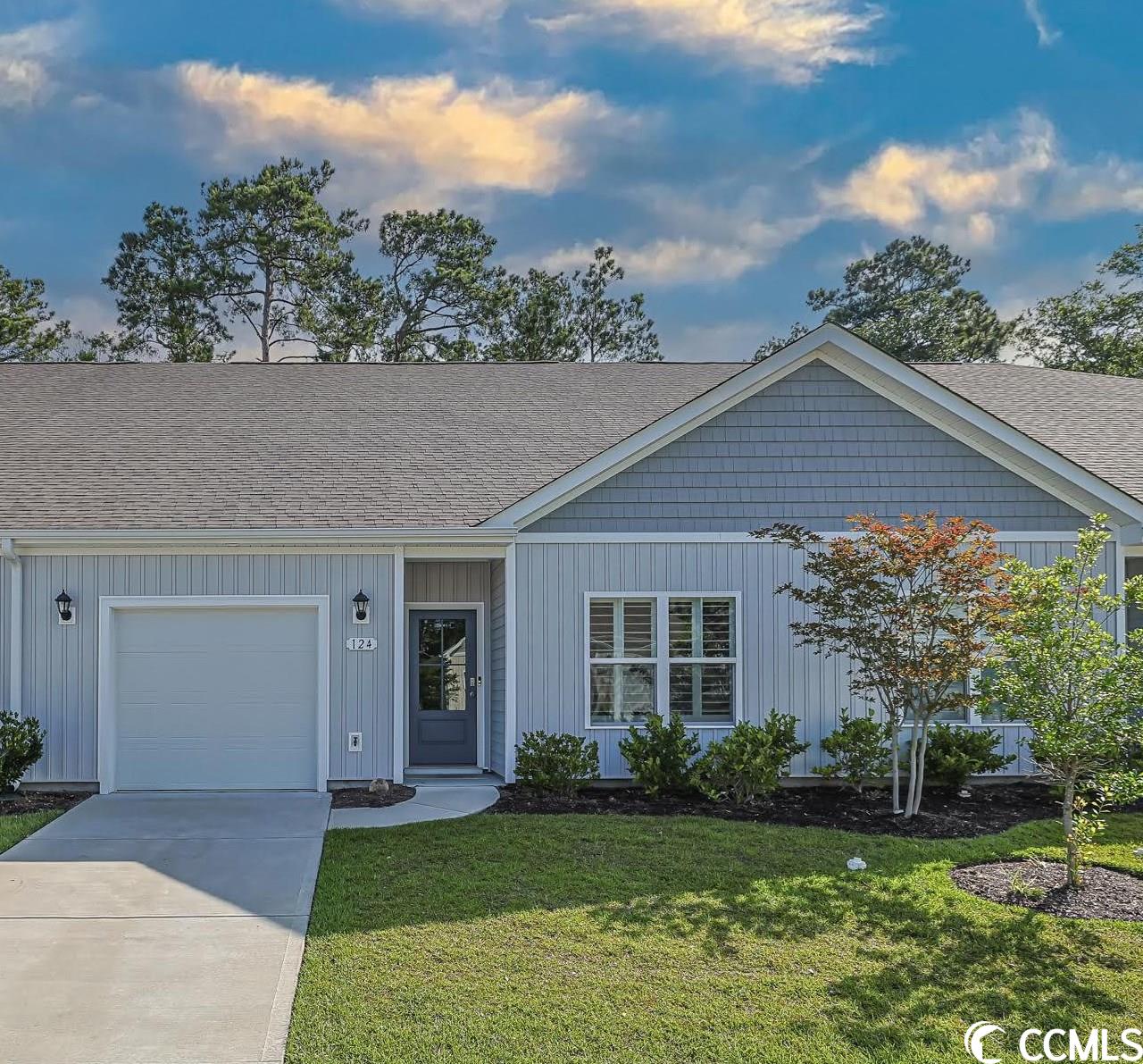 welcome to inlet view townhomes, a small but luxurious haven nestled just a stone's throw away from the famed marsh walk in murrells inlet, sc. you're right on the doorstep of a cornucopia of fine dining options in the heart of south carolina's seafood paradise. and then there's the marsh walk, a visual treat of scenic vistas you won't want to miss.  this single-story villa is all dressed up and waiting for you. it's designed with a perfect blend of function and elegance, sporting two bedrooms, two bathrooms, and an extra flexible space that's aching to be your home office or creative studio. plus, it comes with a one-car garage for your precious vehicle.  step inside to be greeted by an open concept living area that'll dazzle your guests. the heart of the house is undoubtedly the kitchen - adorned with crisp white cabinetry, granite countertops, and sleek stainless steel appliances. the sprawling breakfast bar doubles as a workspace and serves as the perfect perch for your morning coffee.   the main bedroom is a soothing retreat located at the rear of the home, offering privacy and tranquility. it boasts a roomy walk-in closet and a double sink vanity, as well as a large glass shower for those refreshing morning routines. both bedrooms are spacious, outfitted with ceiling fans, and the bathrooms are graced with tiled flooring and copious cabinet space for your essentials.  you'll love the covered porch, a perfect spot to unwind with your favorite book. extra storage space? we've got you covered with an outdoor storage closet and a pull-down ladder in the garage for your convenience.   the cherry on top? your hoa covers landscaping, irrigation, exterior insurance, common maintenance, water & sewer, trash, and a termite bond, taking the hassle out of your hands. so, don't wait! schedule a visit to this ready-to-move-in haven and experience the luxury of coastal living at its finest. let's get you home!