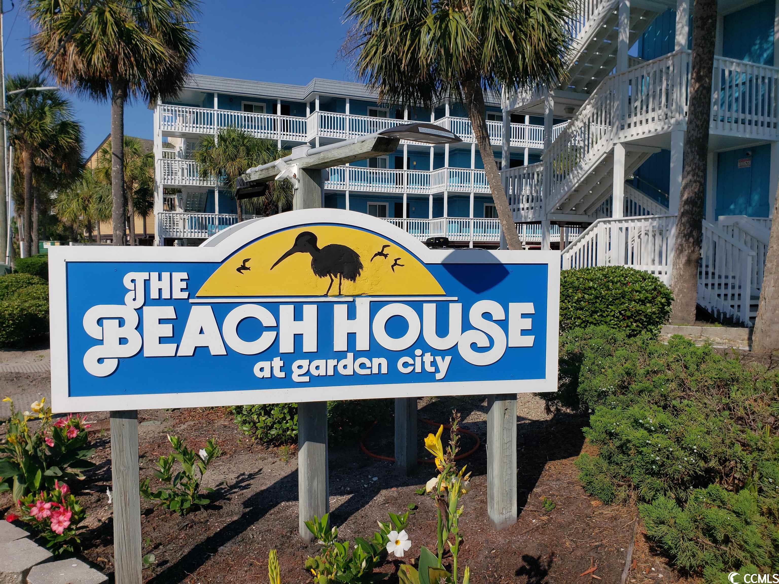 Your own place at the beach is now available! Beach House is a direct ocean front building with outstanding views of the Atlantic Ocean and beaches from all units. The condo features two bedrooms and two full baths with a laundry room. Large balcony with a sliding door off living room and door with glass for a view off of main bedroom. Sold completely furnished with very tasteful beach decor. The kitchen counter tops were replaced and upgraded on July 12th with quartz countertops! Great price for such a wonderful ocean view. Pool, sun deck and direct beach access on property. Just a comfortable walk to the Garden City Pier and Sam's corner!