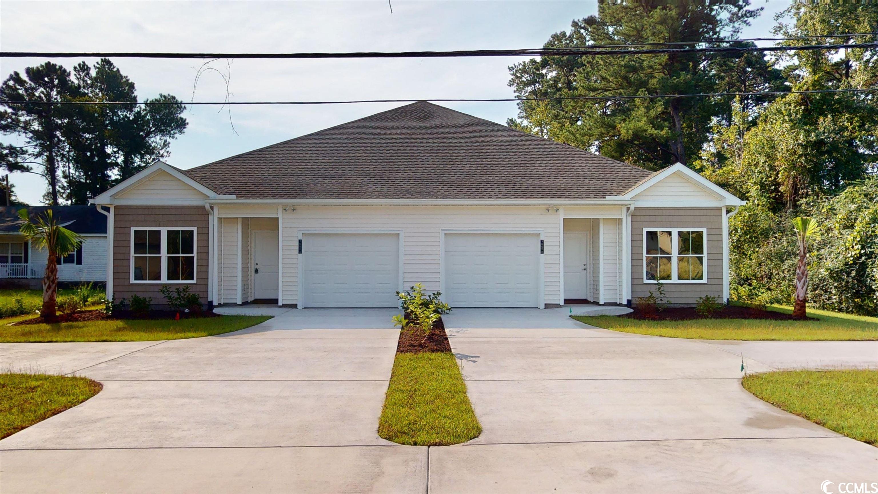 this will not last long! perfect opportunity for investment! or owner occupy 1 side and have tenant on other side! granite counter tops throughout! tray ceilings in great rooms! location! location! location! perfectly located to enjoy all of the main attractions in myrtle beach! shopping! dining! kid-friendly and adult entertainment! theatre! minutes from the beach! & so much more! new construction! short term rental allowed and no hoa!!  photos and virtual tour are of unit a (left side) unit a and unit b (right side) are the same.