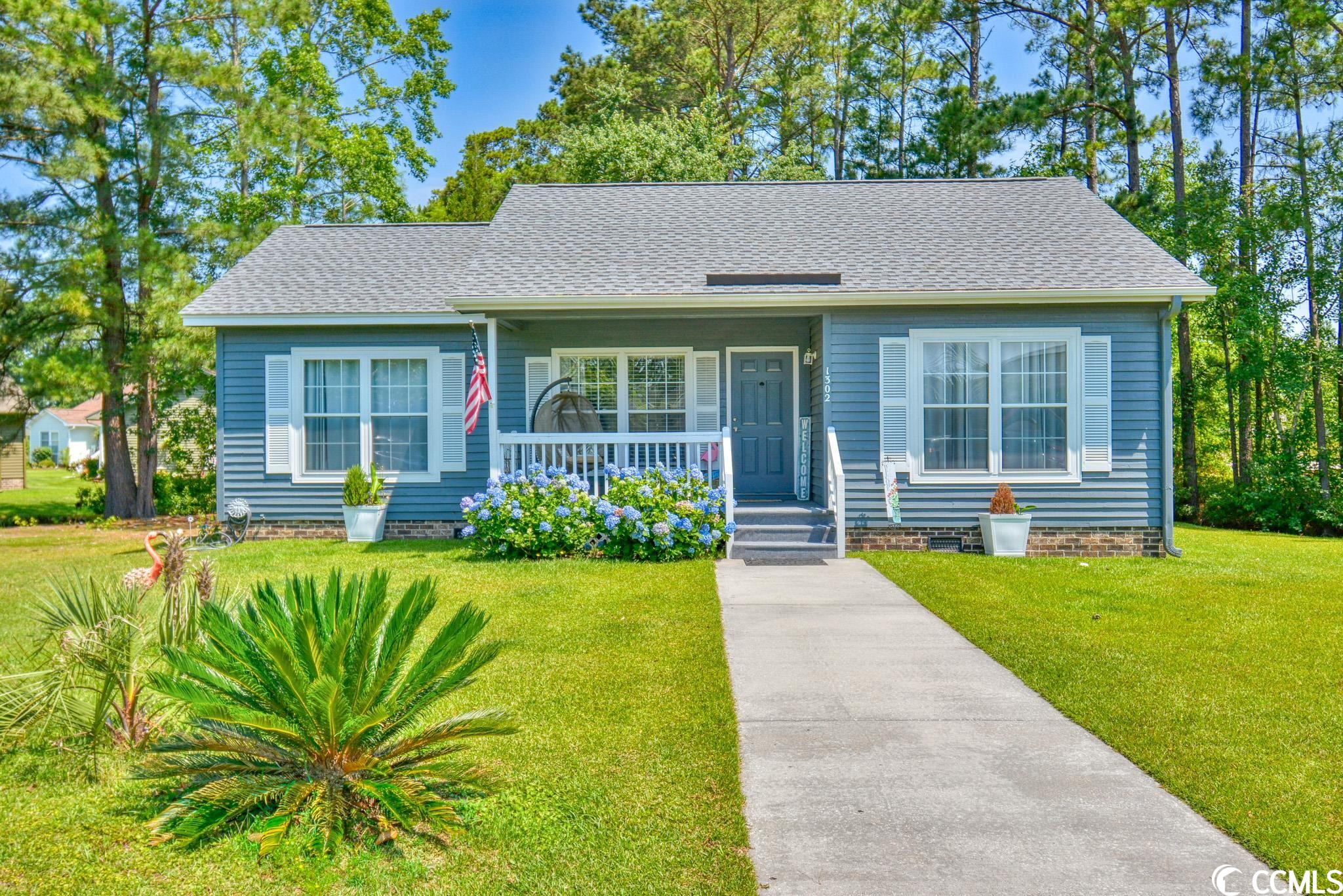 spring forest is a popular 55+ community conveniently located close to the beach and all that murrells inlet has to offer. this home, located on a cul de sac, features 2 large bedrooms with a full 2 baths. privacy with a split bedroom and an open floor plan, lvp flooring throughout the entire home, stainless steel appliances, crown moulding throughout, extra-large windows in bedrooms offers a lot of natural light. screen porch with a ceiling fan located off the living area and a private backyard with water view. attached storage building. enjoy the evenings on the covered front porch. the community amenities include a pool, clubhouse with organized activities, pool table, a library and a few piece of cardio equipment.