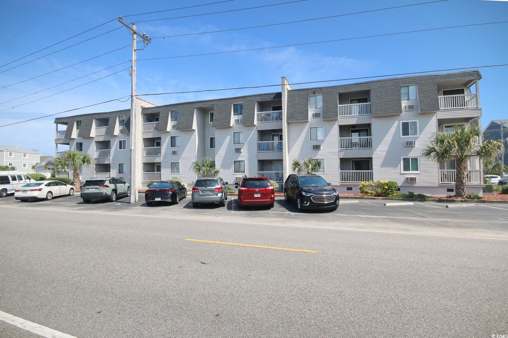 looking for an ideal vacation home or investment property in a coveted section of cherry grove in north myrtle beach? come see this charming 2-bedroom, 1.5-bathroom second floor unit with inlet channel views. just steps away from the beach across the street and close to cherry grove fishing & nature preserve. this small complex has a pool for your guest to enjoy after a day at the beach! enjoy central heat & air( one of the few units in here that has had this added), light and bright open floor plan, and nice views of the inlet as well! this is a sleep sofa and the second bedroom has a trundle bed for additional guests! there is a community storage room for your beach chairs so no need to bring them inside! hoa fees includes an outdoor pool, basic cable, internet, water, sewer, and trash.