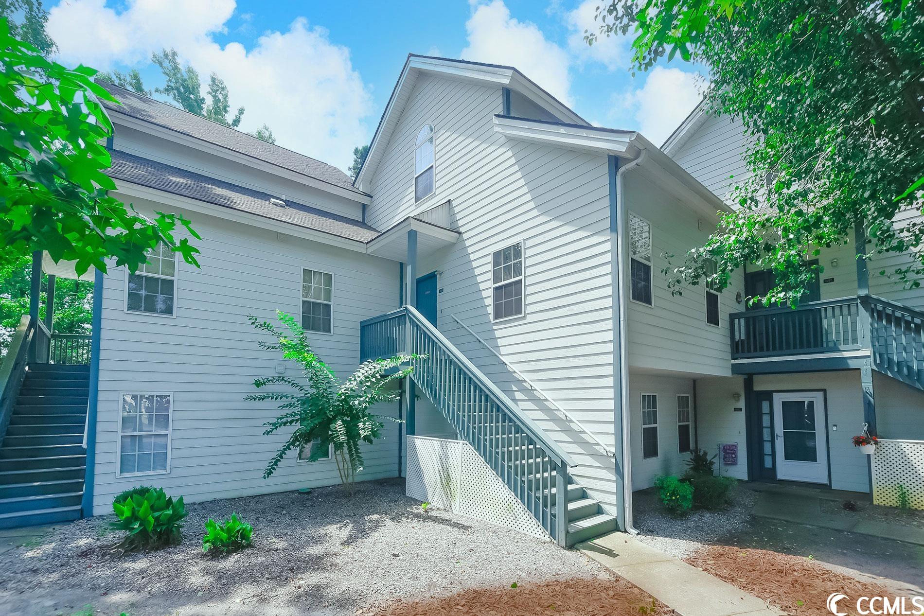 classic and chic. adorable condo in the spa at little river. flooded with natural light, this beauty has been upgraded enhanced by the high ceilings  and sold furnished. granite countertops in kitchen and baths. stainless steel kitchen appliances, vaulted ceilings and large balcony with wooded view. kitchen features spacious island breakfast bar, beautiful overhead lighting fixtures and lots of cabinet space. living room and dining area features open concept, bamboo wood flooring, electric fireplace and vaulted ceilings. primary bedroom and bath on main level. beautiful loft bedroom upstairs with closet and full bath. large attic area in upstairs loft bedroom closet along with additional storage space under the stairs. health spa and fitness center is within walking distance of the spa and has olympic size indoor and outdoor pool for a fee.  all of this and only minutes to north myrtle beach, sunset beach and ocean isle beach. golf courses close by, dining options are abundant and medical facilities minutes away. enjoy our mild year round climate and all the myrtle beach attractions in the area. welcome home.