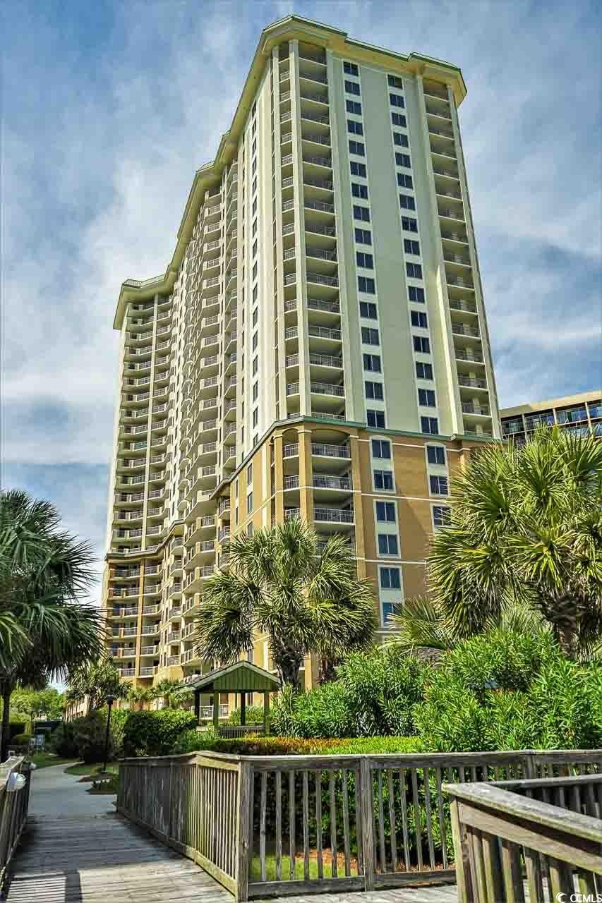 wow!!! what a beautiful, pristine furnished 3 bedroom 3 bath condo at the prestigious royale palms, attached to the hilton hotel.  being on the 15th floor facing south, this condo has sweeping views of kingston plantations lakes as well as great ocean views. luxury vinyl flooring throughout the condo, large dining area, kitchen has plenty of cabinets, granite counter tops and whirlpool stainless steel appliances, kitchen bar with barstools. large open family room with custom drapes and updated furnishings. master bedroom has custom drapes and updated furnishings. master bathroom has double sinks, jacuzzi tub and separate shower. large balcony with plenty of room for table and chairs for dining or relaxing with beautiful ocean and lake views!  bedroom 2 & 3 have queen size beds with spacious closets and bathrooms and both nicely decorated. relax on the beach or by the royale palms pool or at the wet whistle beach side bar at the hilton. enjoy the restaurants and coffee shop at the hilton with an enclosed walkway from the royale palms to the hilton. minutes from shopping, restaurants, grocery stores, putt putt...you name it! this is a must see! has not been on a rental program and has been well maintained.  some resort amenities are only available thru the hilton on-site rental program.