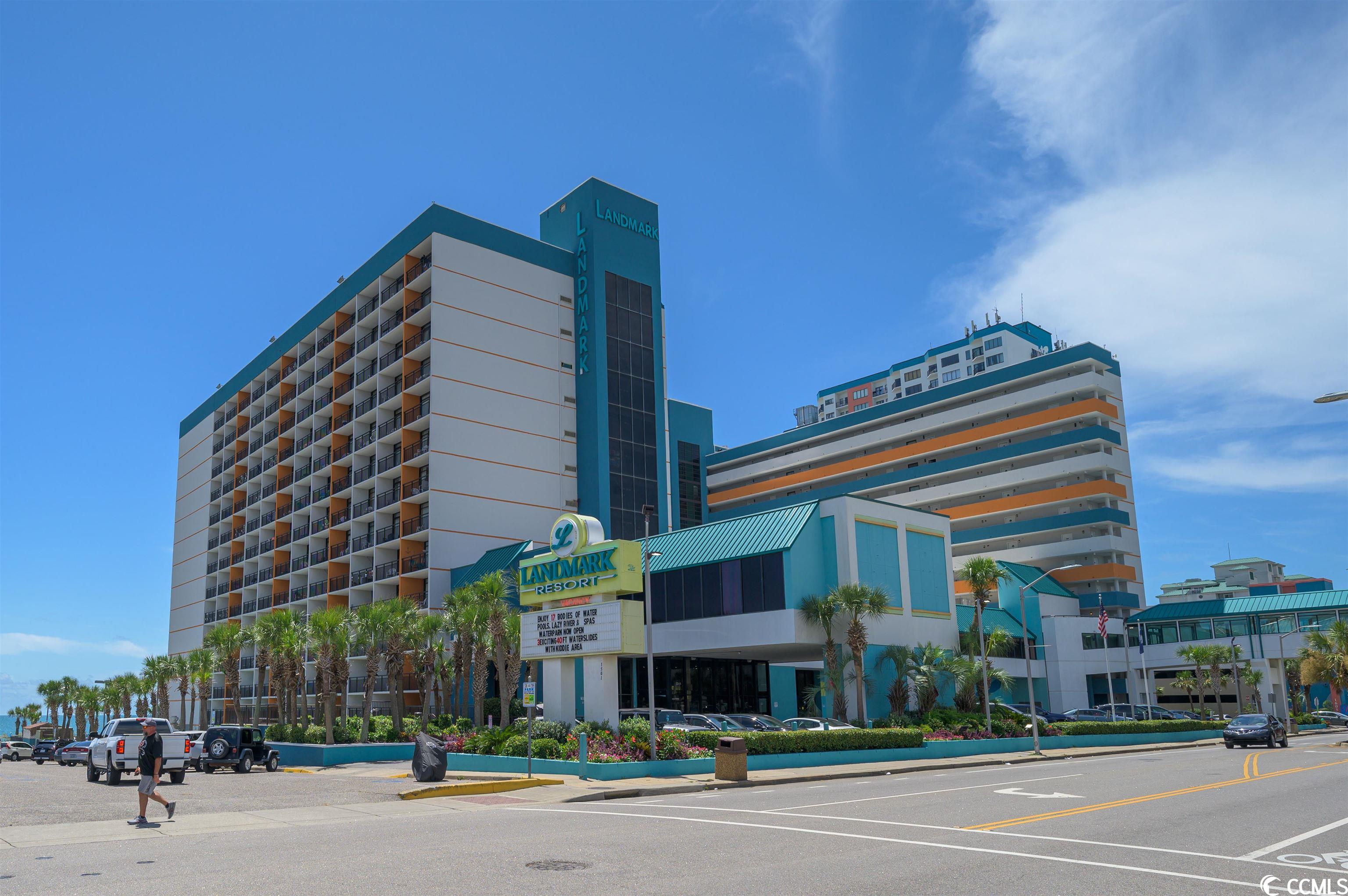 discover the epitome of coastal living at this exquisite 1 bed, 1 bath condo located within the prestigious landmark resort in myrtle beach. with direct oceanfront views, you'll relish in the sun-kissed days and the soothing sound of waves crashing against the shore. spacious and thoughtfully designed, this condo comfortably accommodates guests with 2 queen-size beds, a convenient murphy bed, and a fold-down couch for extra sleeping space. the kitchen boasts elegance and functionality, featuring sleek solid surface countertops and modern all-black appliances, perfect for preparing gourmet meals or quick beach snacks. if being inside is not your thing then why not wake up to stunning sunrise views from your private balcony, and unwind in the evenings with the gentle breeze and the sight of the moonlit ocean waves. owners and guests can enjoy an array of resort amenities that include multiple sparkling pools, a lazy river, and a brand-new water park for endless fun. on-site restaurants that offer a variety of cuisines. a fitness center with state-of-the-art equipment and even a beachfront convenience store. did i mention beach front access with showers to rinse off after a long day of fun in the sun? this oceanfront condo is a rare gem, perfect for those seeking a serene beachside retreat or even a lucrative investment opportunity. don't miss the chance to own your own piece of coastal heaven. contact us today to schedule a showing!