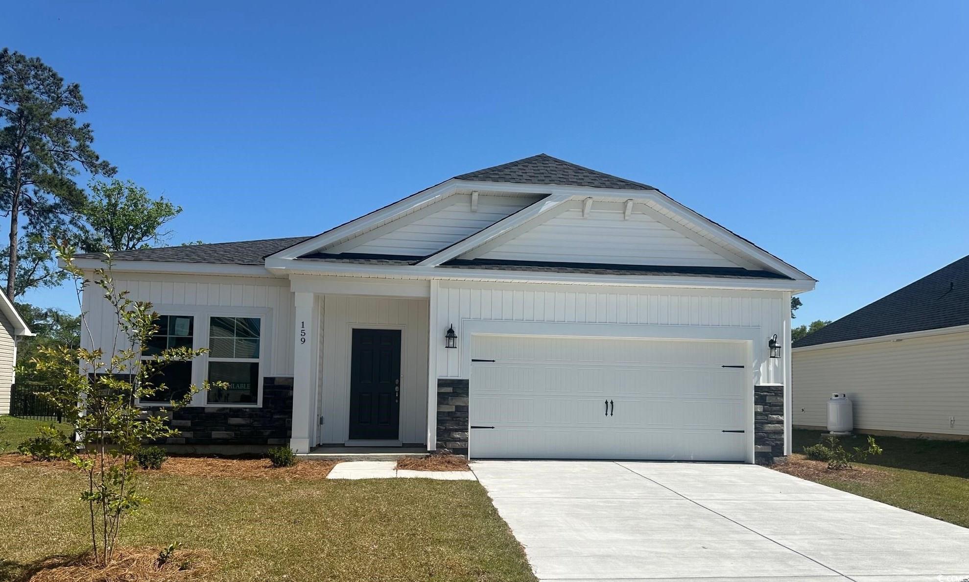 the talbot ii is an open ranch plan with three bedrooms and 2 baths, this home has lots of nice upgrades including a propane fireplace with a stone mantle and hearth; a kitchen tile backsplash; luxury vinyl in the foyer, hallway, kitchen, great room, owners suite, full baths and laundry; tile shower in the owners bath; tile tub splash; comfort height toilets; upgraded lighting package;  upgraded plumbing fixtures throughout; farm sink in the kitchen; soft close doors and drawers;  upgraded shaker cabinets; and quartz countertops and a covered rear porch! great southern provides lots of standard features like irrigation and sodded yards, recessed lighting, raised bathroom vanities and so much more! best of all, this home is on a river lot and has a fantastic view of the waccamaw river! pricing, features, terms & availability are subject to change prior to the sale without notice or obligation.