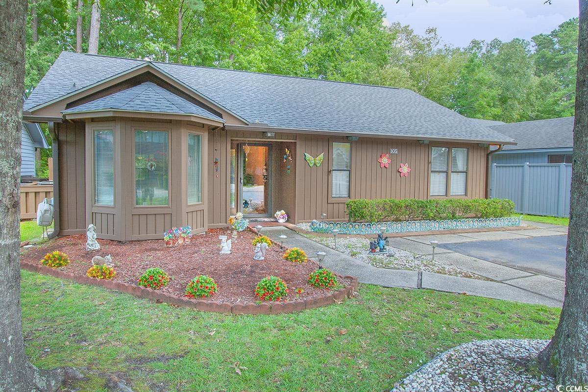 55+ age  myrtle trace active community. 2 bedrooms , 2 bathrooms , located near world class golf course burning ridge in nicest neighborhood you will find. home has a big  beautiful carolina room heated and cooled with real glass windows and plantation shutters and tile floors  &  big  open living room and master suite rooms. relax on your tranquil large rear porch, surrounded by the peacefulness of your tree-lined yard .3 doors down to clubhouse and pool  . close to all that myrtle beach and conway have to offer. newer roof & newer  heat pump air  hvac & newer water heater. .this house is priced to sell and move in ready! don't miss out on this one. myrtle trace is located close toeverything including dining, shopping, healthcare and just a short ride to the beach. schedule your showing today! myrtle trace is avibrant and active 55+ community with fantastic amenities, including an outdoor pool and clubhouse. the low hoa dues and low sc taxes make this an affordable option for those seeking an active retirement lifestyle. the community offers a plethora of activities,including potluck dinners, movie nights, bocce ball, dominoes, shuffleboard, horseshoes, line dancing, poker, scrabble, canasta, bridge,mah jong, game nights, bingo, chorus, garden club, ice cream socials, and holiday parties. centrally located, this property is just a mileaway from coastal carolina university and only 12 miles from the beach. enjoy a round of golf at the nearby burning ridge golf club orshop at the outlets, both just a minute down the street. you'll also find a range of shopping and dining options nearby, includingtanager outlets, food lion, kroger, walmart, and lowes home improvement. don't miss out on the opportunity to own this exceptional home in the desirable carolina forest area.  very active neighborhood activity photos  pool and  everywhere just reach out to your favorite realtor ..look up myrtle trace on line .