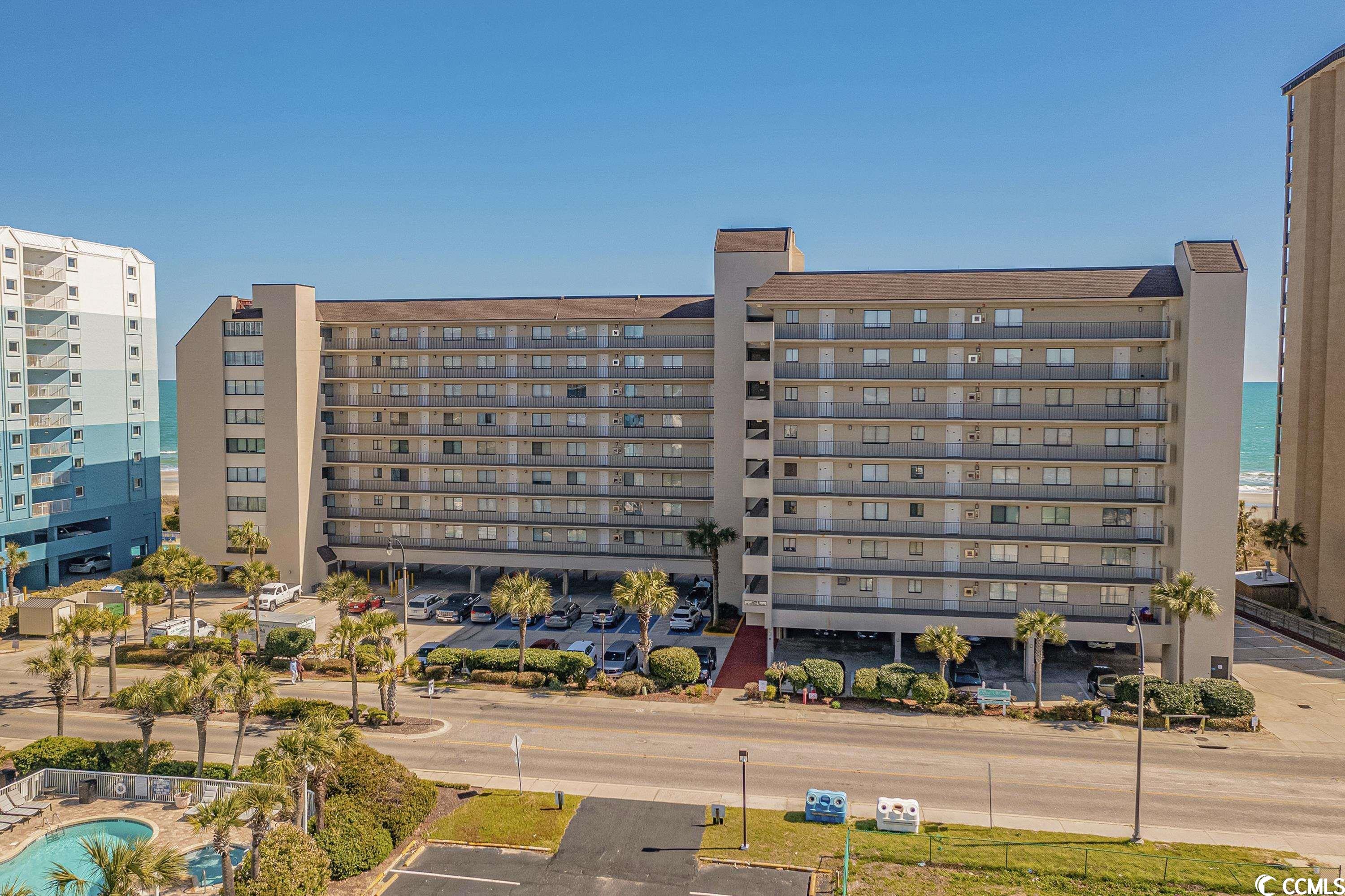 rare opportunity to own a great oceanfront 3 bedroom condo in north myrtle beach! this unit is in the absolute perfect location for a short term rental or vacation home. located directly on the ocean but also less than 5 minutes from barefoot landing and barefoot resort you truly get the best of both worlds! one of the great features of this unit is the long oceanfront balcony, the balcony has access from the living room and the master bedroom. enjoy the sandy beaches, fine dining/shopping, golf courses, and much more from this beauty!