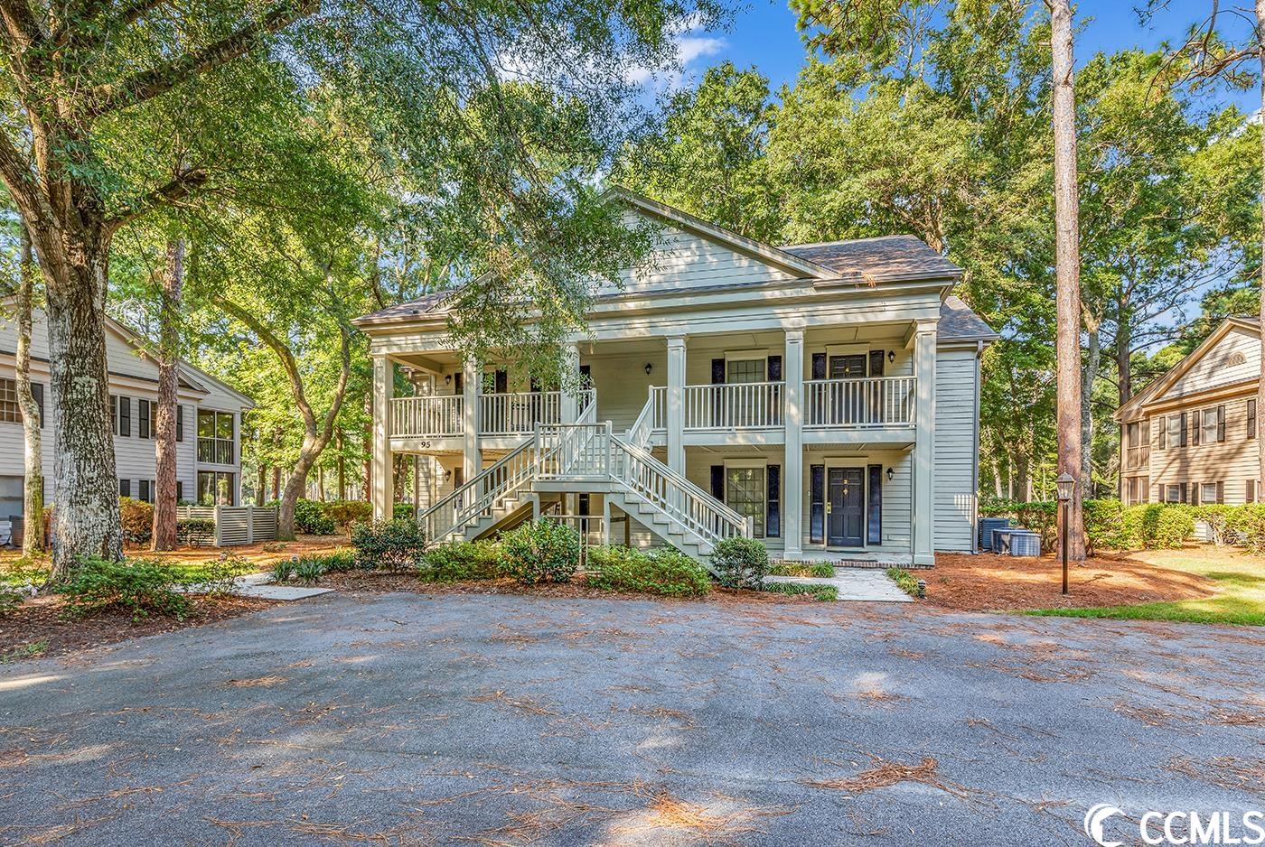 welcome to 95-3 weehawka way! this lovely villa is tucked away in the quiet weehawka woods community, situated inside the gated, golf course community of pawleys plantation, home to the distinguished jack nicklaus signature golf course. as a unique feature, unit 95-3, offers spectacular unobstructed views of the golf course and the natural beauty that surrounds it due to the strategically clever positioning of the building. selling fully furnished, this well-maintained 2 bedroom, 2 bath end unit offers numerous upgrades that include: 2 new hvac systems (spring 2021) - one for each section – with nest thermostat, refrigerator (5/2022), washer/dryer (5/2022), water heater (2020), microwave (2018) and garbage disposal (2017). the home is bright and cheerful with an abundance of natural light streaming through the side windows and the 2 sets of sliding glass doors that lead to the comfort of a large, screened porch overlooking the fairway! the floor plan consists of the main living area with pull-out couch, wet bar, dining area, a spacious kitchen with generous counter space, plenty of cabinets and a pantry. the primary bedroom offers a sizeable closet, private entry to the screened porch and a full, private bath. the foyer, which accommodates the recently purchased washer & dryer, divides this space with the additional lock-out unit with 2 queen-size beds and a full bath. weehawka woods private community pool for homeowners and guests is located just steps away. consistently ranked as one of the myrtle beach area’s premier golf courses, pawleys plantation offers an 18-hole championship golf course, driving range and putting green. additionally, the onsite palmetto pub serves food and beverages. hoa fees include security, cable/internet, pool service, pest control, landscaping/lawn and trash pickup. the community’s location provides easy access to some of the very best that the area has to offer including an abundance of incredible restaurants, additional renowned area golf courses, unique shops and a large selection of water/leisure activities ~ as well as miles of gorgeous ocean beach to explore and enjoy!