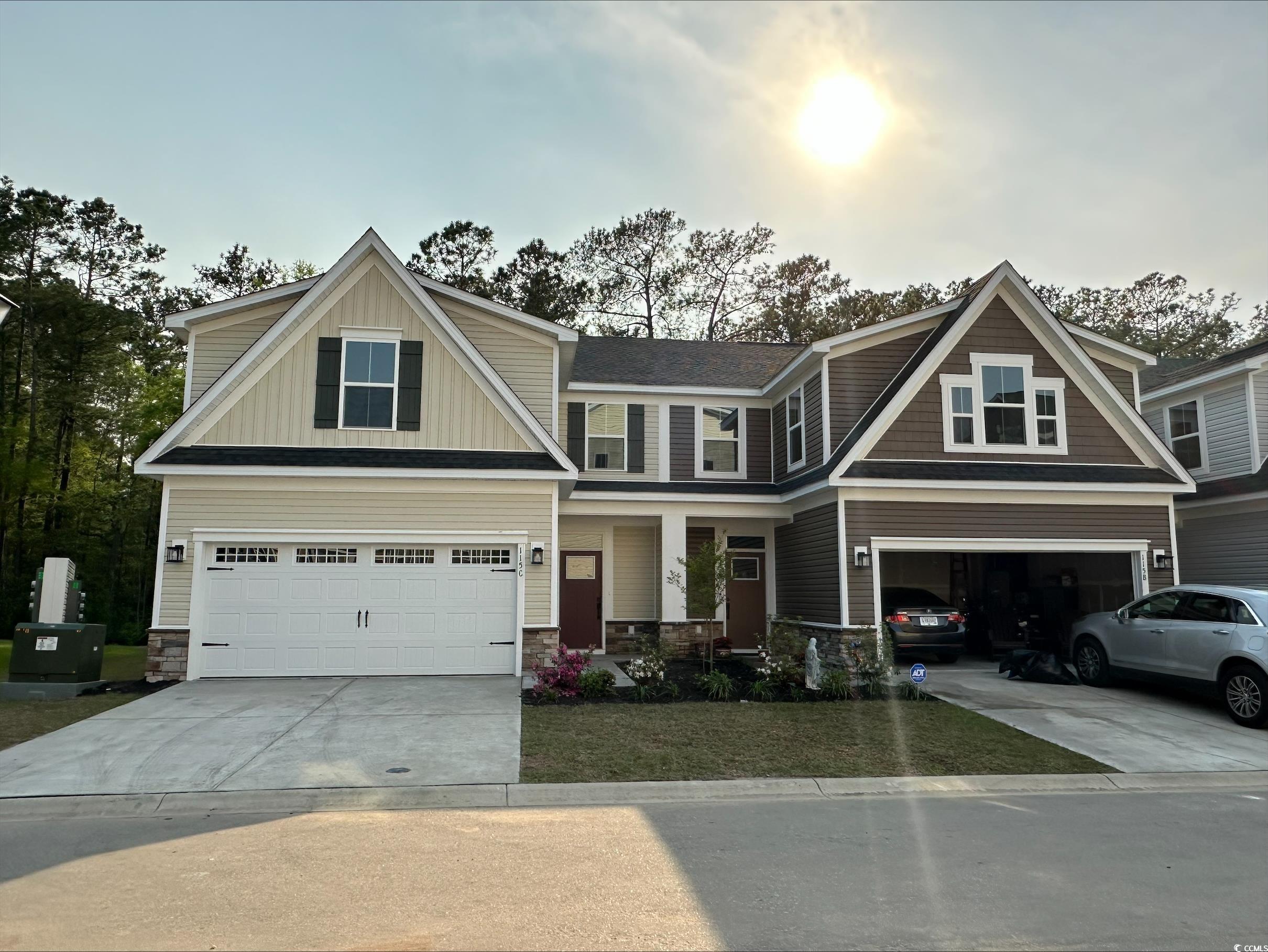 this home is under contract. welcome to forest pines, a brand-new townhome community in myrtle beach consisting of only 84 homes. located across from arrowhead country club, owners will have access to the carolina forest school district, and are only 15 minutes to the beach. with the tanger outlets, coastal grand mall, airport, grocery stores, restaurants, and everyday conveniences close by, this community location also provides residents with quick access to 501, 544, 31, and 17. hoa contribution includes an on-site pool and clubhouse, trash collection, yard maintenance, exterior building maintenance, and an insurance policy.   introducing the "caroline" floorplan. this 2-story townhome includes a 2-car garage and features the primary bedroom on the main level. the laundry room, kitchen, dining space, great room and 1.5 bathrooms are also on the main level. the second level features 2 additional spacious bedrooms with large closets for family and guests, a full bathroom, a flex room that's perfect for conditioned storage, a dedicated home office, playroom or hobby space.  with stunning craftsman-style exteriors, our homes at forest pines offer tremendous value by including upscale, modern design finishes like crown molding, vinyl plank flooring, quartz or granite tops, stainless kitchen appliances + the refrigerator, ceramic tile flooring in the bathrooms and laundry room, tile backsplash, tile showers, tray ceilings, and much more!   pictures shown are for illustrative purposes only and represent previously built homes.   schedule an on-site appointment today. there are limited homesites available to accommodate this floorplan.