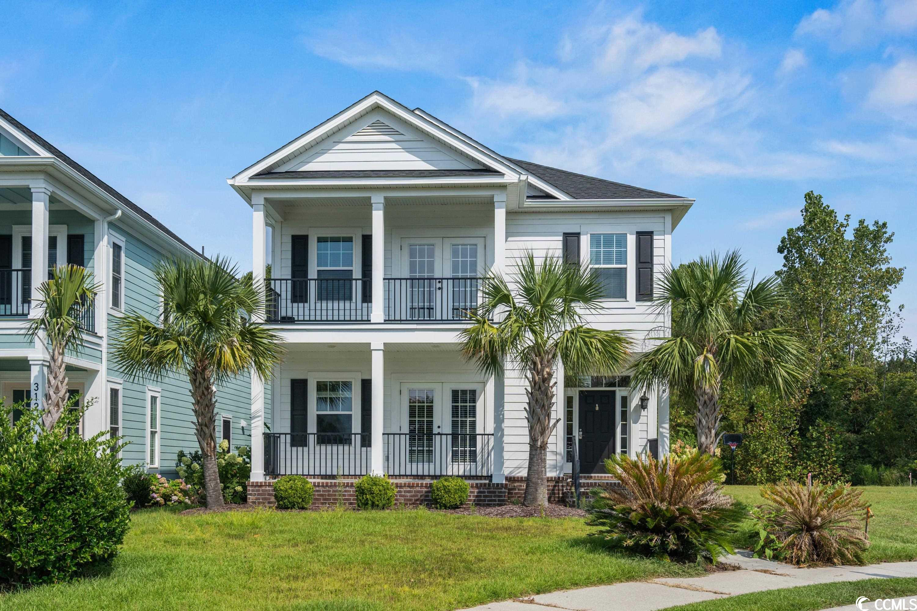 welcome to your new charleson-style home at the beach! located in the battery on the waterway, this stunning 5 bedroom, 3 full bath home has been meticulously well maintained and still looks brand new. on the first floor, you'll find your first master suite, complete with a walk-in closet, en-suite with double granite countertop vanities, and french doors leading out to your private front porch! the spacious open concept living area features luxury vinyl tile flooring, custom crown molding, and french doors leading to your screened in porch. in the kitchen, you'll fall in love with the stainless steel appliances, granite countertops, gorgeous glass tile backsplash, an island with breakfast bar, and a butler's pantry for plenty of storage space. upstairs you'll find 3 additional bedrooms, a large loft area, and a second master suite - also complete with double vanities, granite countertops, an oversized walk-in tiled shower, and a deep soaking tub to relax after a long day! you'll also find a large walk-in closet with french doors leading to your private balcony. rear 2 car garage with fresh epoxy flooring! the battery on the waterway has great amenities including on-site boat storage, a community boat ramp, day docks, an open gazebo sitting area with amazing waterway views, and more! conveniently located near shopping, restaurants, medical facilities, the myrtle beach pike park, and just a short drive to the beach!! schedule your private showing today!!