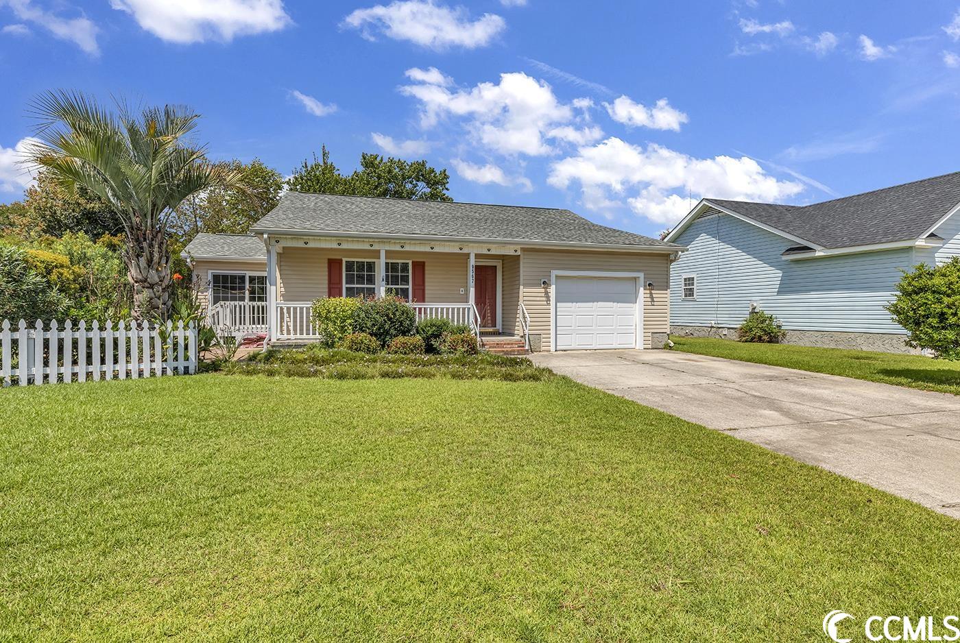 welcome to this lovely two-bedroom/two-bathroom home located in murrells inlet! the inviting front and back porch are perfect for enjoying a relaxing afternoon. this home features beautiful hardwood floors throughout, vaulted ceilings, a carolina room, an open floor plan, and a kitchen with plenty of maple cabinets for storage. the 30-year shingle roof was new in 2019, the water heater was new in 2021, and the kitchen features newer stainless steel appliances. the primary bathroom is handicap-accessible featuring a 5x5 tile shower with zero-entry access. there is also a handicap-accessible ramp leading to the back porch with entry to the kitchen and primary bedroom. this location provides easy access to restaurants, the beach, and the marshwalk, located in the historic fishing village of murrells inlet.