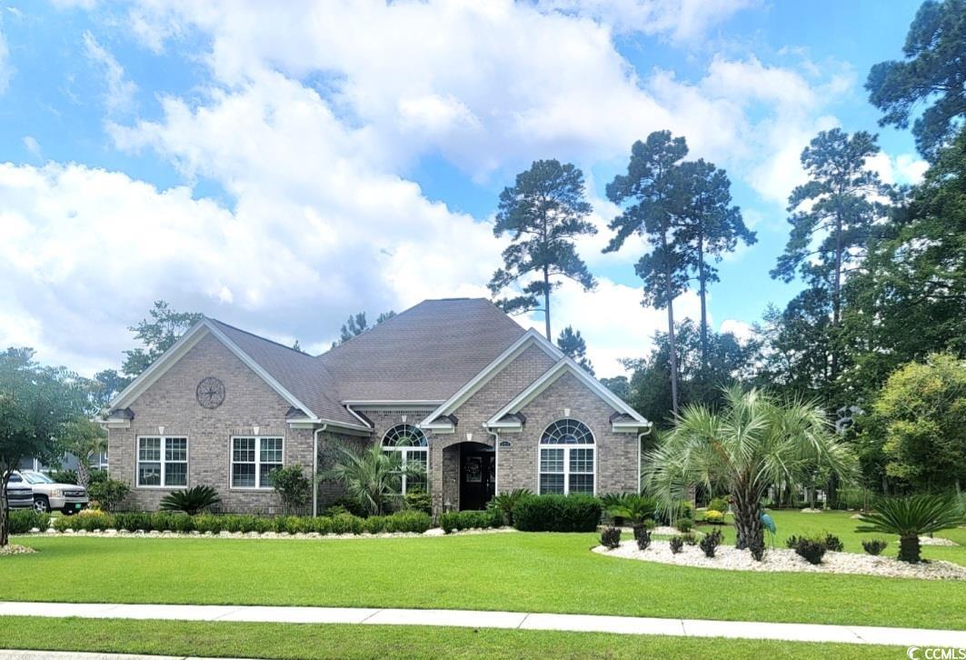 we are presenting this exclusive offering in the sought after gated community of creek harbour in murrells inlet. this custom 4 bedroom 3.5 bath home sits on a prime lot of .7 acres and boasts 3200 sq foot of heated living space in the main building. as well a custom man cave/outdoor bar with an additional 570 sq foot of climate controlled space with a half bath and a custom bar! perfect for entertaining and gathering! there was not a detail overlooked or expense spared. the gourmet kitchen is a chefs dream! quartz counters and a massive 10 foot island with cabinets to spare. this wide open concept leads in to the family room, 13 foot ceilings in the grand entrance, with 10 foot throughout. tray ceilings in the family and formal dining areas as well as the spacious carolina room and owners suites. well appointed accent lighting throughout that makes for a complete transformation as evening hits! the attention to detail in this home is second to none. crown molding throughout with built in nooks. when you enter in to the owners suite its a true private getaway. with a beautiful spacious owners bath, granite counters, custom cabinets and large walk in closets. as a bonus there is a 2nd  owners suite in this home! also equipped with an owners luxury bath and walk in closet. as well there are 2 additional spacious bedrooms with another full bath. all baths are equipped with granite counters and top end cabinetry. the garage of this home is a perfect extension of the home with epoxy flooring and impeccable upkeep. when you go outside of this home you find an extended driveway pad with parking for several vehicles. the outdoor space has a beautiful patio and even a putting green!! the landscaping on this property is that of a high end country club. irrigation system with a 2nd separate meter and stunning landscape lighting that again transforms the home in to a striking picture as evening hits. don’t wait on this exclusive property it wont last long!! the home comes with a 10 yr termite bond and has had quarterly interior pest control.