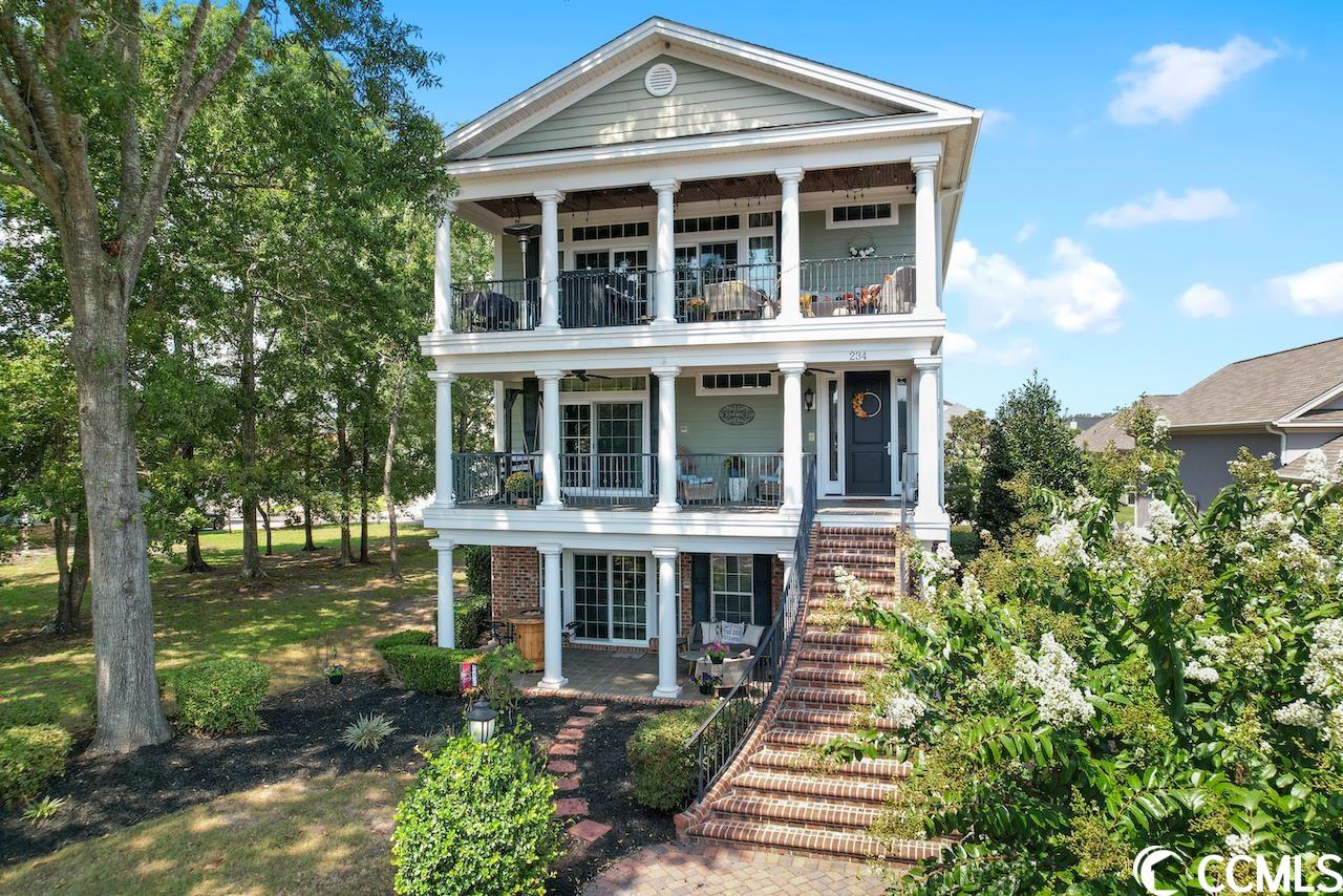 nestled in the heart of myrtle beach's most coveted intracoastal waterway community, this stunning residence offers an unparalleled blend of luxury, comfort, and natural beauty. welcome to 234 avenue of the palms, a captivating home that boasts meticulous upgrades and waterway views.  property highlights:  most of the house has been freshly painted, exuding a sense of newness and vibrancy throughout.  enjoy mesmerizing views of the waterway from all three inviting porches, creating the perfect ambiance for relaxation and outdoor entertainment.  the top floor hosts the kitchen and den, thoughtfully positioned to maximize the waterway views, making cooking and lounging an absolute delight.  the kitchen features an extra-large fridge/freezer combo, catering to all your culinary storage needs.  indulge in the luxurious comfort of heated tile flooring in the master and jack-and-jill bathrooms, providing a spa-like experience.  effortless maintenance with the convenience of central vacuum system extending throughout, even into the garage.  discover ample storage options, including a spacious closet in the garage – an ideal hideaway for organizing holiday decorations and seasonal gear.  embrace the tranquility of a large lot next door with mature trees, where your neighbor's commitment to preserving the natural landscape ensures your privacy.   revel in the lush beauty of a fully sodded yard, professionally landscaped just a year ago, presenting a vibrant and inviting outdoor space.  tesla charging station in the garage for your convenience.   unwind in the inviting hot tub, offering relaxation amidst the backdrop of the waterway and your private oasis.  elevator access adds convenience, making all areas of this expansive home easily accessible for everyone.  indulge in the epitome of coastal living and modern luxury at 234 avenue of the palms. this exceptional residence promises a lifestyle of comfort, convenience, and natural beauty. don't miss the opportunity to make this timeless paradise your own.   all measurements are approximate and data are deemed reliable but are not guaranteed, buyer and/or buyer's agent to verify. listing agent is owner.  motivated seller...all reasonable offers to be considered!