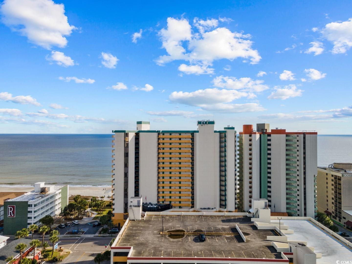 schedule your appointment to see this fantastic end unit apartment with a beautiful ocean view from the oversized balcony. great rental income potential. everything you need is included in this furnished unit.  patricia grand offers indoor and outdoor pools, hot tub, lazy river, fitness room, restaurant, starbucks, and a convenience store.  beyond the ocean front, full service living, you are close to all that myrtle beach has to offer.  with the end unit extra window, this unit offers an open and bright floor plan.  it would make a nice full time apartment, beachfront getaway, or rental opportunity.  the hoa covers all utilities including wi-fi and basic cable in addition to access to all  common property facilities. square footage is approximate and not guaranteed. buyer responsible for verification.