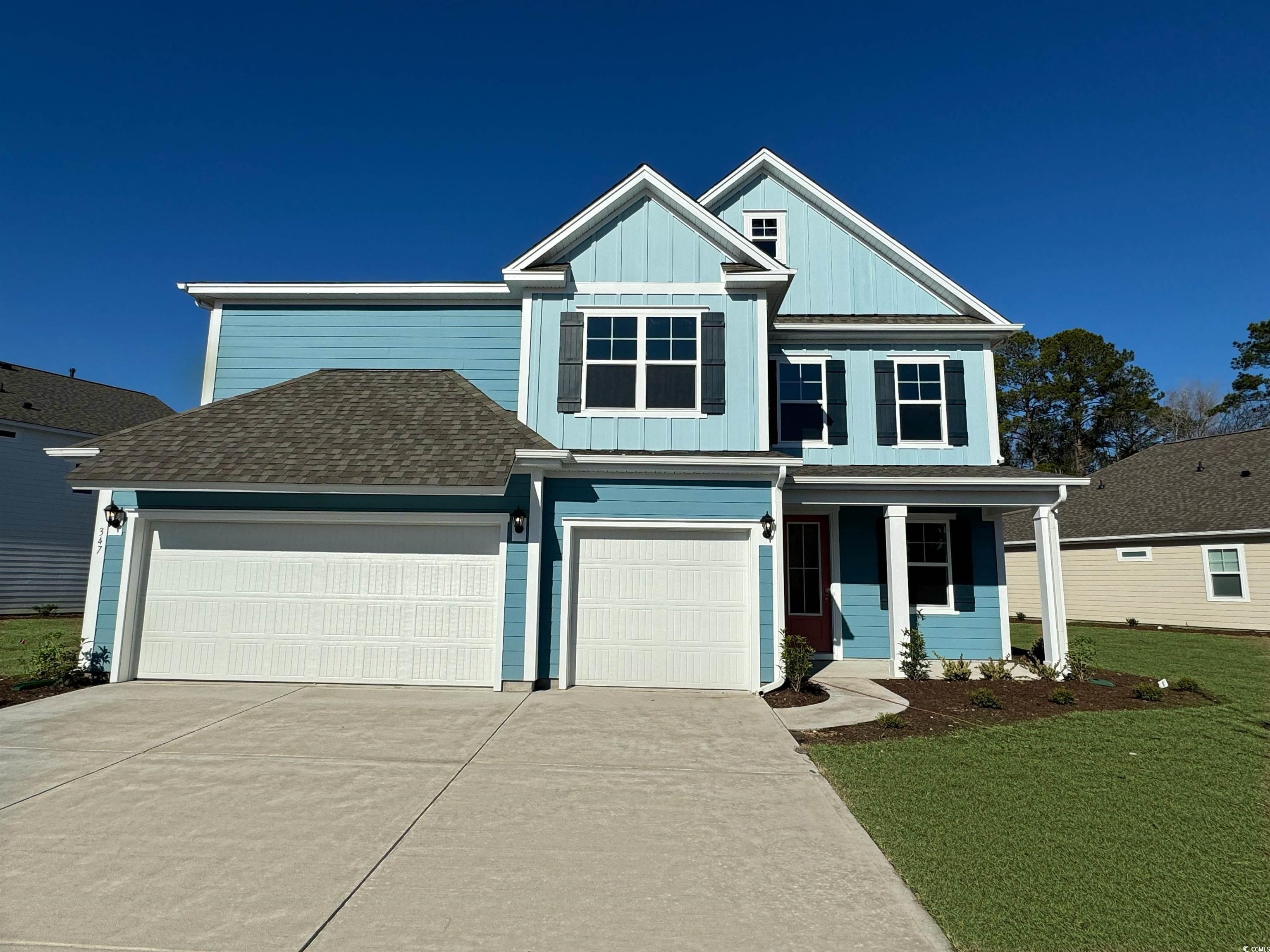 unique floorplan with plenty of space to spread out and a standard 3 car garage! huge kitchen with a gourmet island/breakfast bar, granite countertops, stainless steel appliances with a natural gas range, walk-in pantry, and 36" cabinets. expansive family room and formal dining room! there is one bedroom and a full bathroom on the first floor, and 3 more bedrooms, a bonus room, plus the master on the 2nd floor. spacious master bedroom with tray ceiling, tiled shower and separate vanities. this home also has beautiful lvp flooring throughout the main living area and a beautiful staircase with open pickets. enjoy the myrtle beach weather from your screen porch.  waterbridge community is in the sought-after carolina forest area. minutes from grocery stores, shopping centers, golf courses, attractions and the beach! the community is filled with resort-style amenities that make it hard to leave home. this gated community features a clubhouse, the “largest residential swimming pool in sc”, fitness center, tennis, pickleball, basketball, volleyball, and bocce ball, a lake and boat launch! ask about america's smart home!  *photos are of a similar westerly home.  (home and community information, including pricing, included features, terms, availability and amenities, are subject to change prior to sale at any time without notice or obligation. square footages are approximate. pictures, photographs, colors, features, and sizes are for illustration purposes only and will vary from the homes as built. equal housing opportunity builder.)