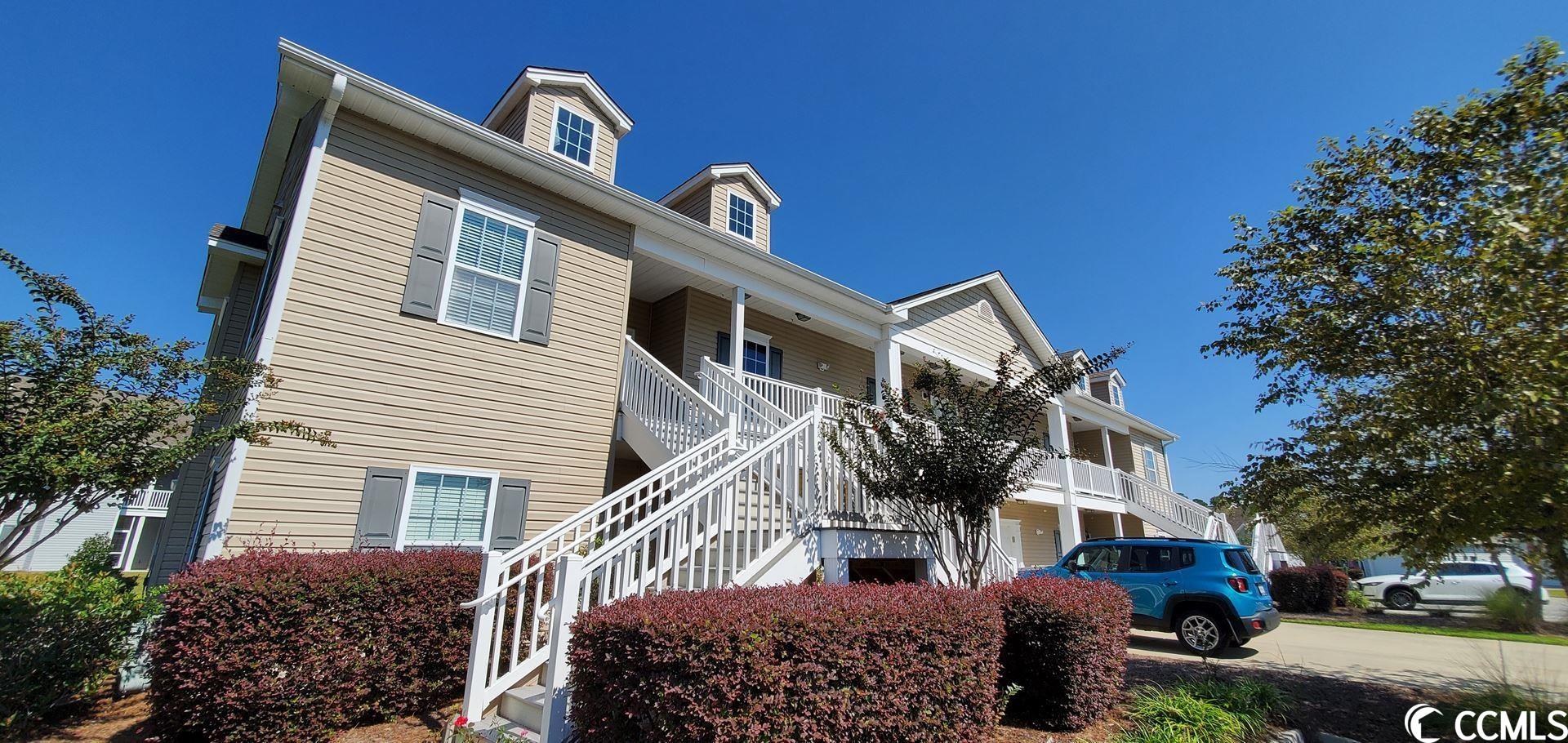 beautiful, move-in-ready 2nd-floor end unit with lots of natural lighting in a quiet neighborhood. this open floor plan features- hardwood floors and a vaulted ceiling in the main living area, granite countertops, stainless steel appliances, a gas stove and breakfast bar in the kitchen, new bedroom carpets, a tray ceiling, a large walk-in closet in the master bedroom, rear screen porch, a laundry room, large climate-controlled storage room 9 x 10, tankless water heater, community pool, 1 year home warranty included. all this and only about a 15-minute drive to the beach! click the virtual tour link to see- floor plans, hd video, picture gallery, interactive map, area attractions and more. or copy/paste http://myrtlebeachschome.com/822sail/822sail_002.htm