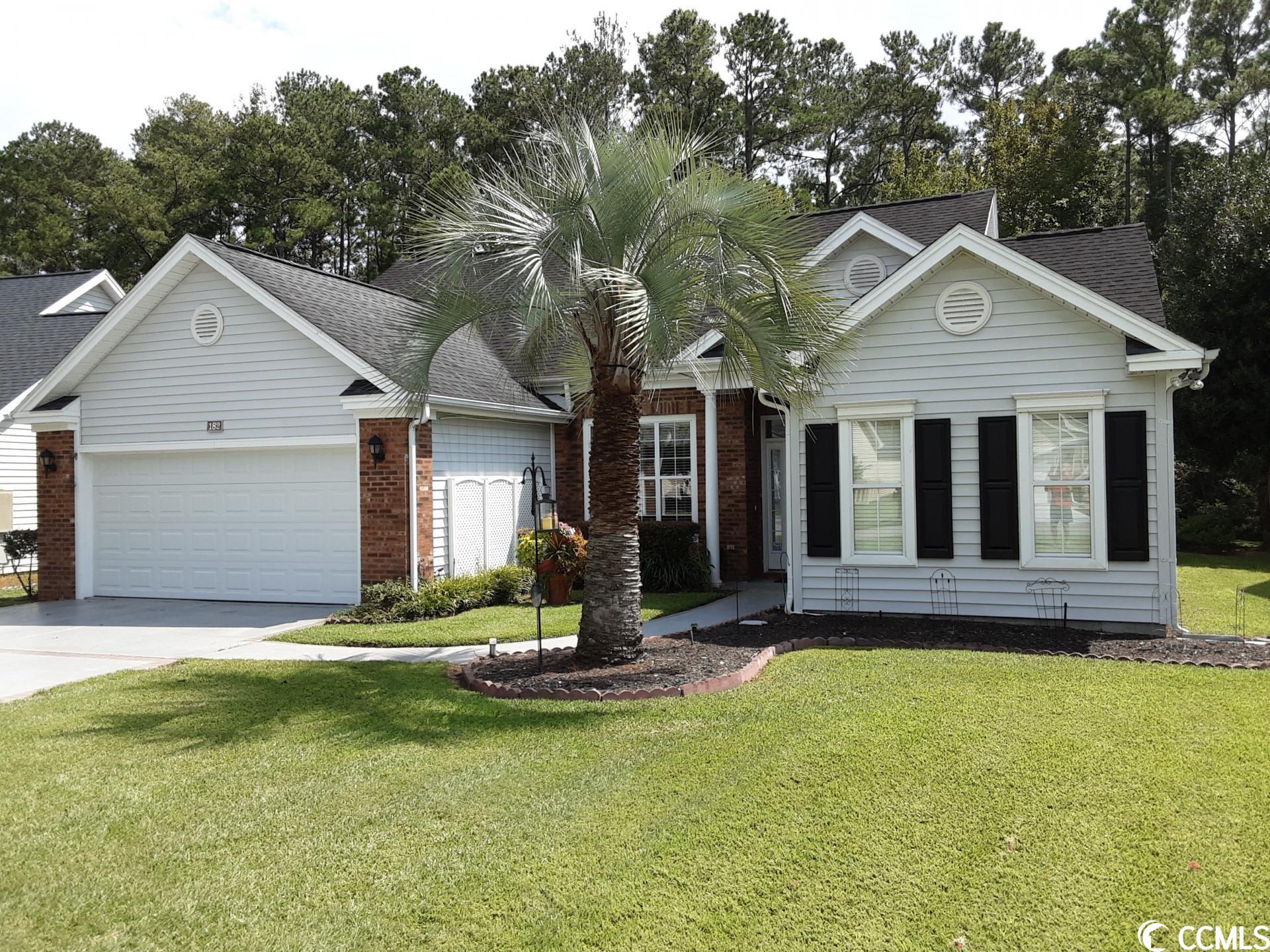 this beautiful 3 bedroom, 2 bath home is located in a semi-secluded area surrounded by mature pine and other flora trees and plants. the property backs onto water which is then boarded by woodland. the location is convenient to highways 501 and 544, the conway medical center, medical and fire rescue, retail, grocery and drug stores, various doctor’s & dentist’s offices, coastal carolina university, and the burning ridge and other golf courses.  attributes: split floor plan, hardwood floors, bench rail, marble window sills, custom wainscot, newer kitchen cabinets and tile floor, supplemental ac in sun room, custom french door, lanai w/trellis, in-ground sprinklers, patio, storage cabinets in garage, 50 year manufacture's transferable warranty, slatted blinds, 5 ceiling fans, fire/security system about the community: this is a 55+ aged, covenant restricted, ‘partially’ gated community. one owner living in the property must be at least 55 years of age.  it is highly recommended that this website be studied to learn more detailed information about myrtle trace. resident volunteers serve on committees and a 5 member resident hoa board of directors is elected by the residents. chose myrtle trace as one of america’s top 20 retirement communities. this community of 518 homes was carved out of a pine forest, and the many tall pines still standing throughout the community are just part of the beauty and serenity of myrtle trace. the tall pines are complemented by fifteen small lakes scattered throughout the community. over 40% of the homes are situated on a lake and many others back up to either the burning ridge golf course or wooded areas. wildlife abounds. this is an exceptional 55+ property located in the sought-after myrtle trace community. myrtle trace is a vibrant and active 55+ community with fantastic amenities, including an outdoor pool and clubhouse. the low hoa dues and low sc taxes make this an affordable option for those seeking an active retirement lifestyle. the community offers a plethora of activities, including potluck dinners, movie nights, boccie ball, dominoes, shuffleboard, horseshoes, line dancing, poker, scrabble, canasta, bridge, mahjong, game nights, bingo, garden club, ice cream socials, and holiday parties. centrally located, this property is just a mile away from coastal carolina university and only 12 miles from the beach. enjoy a round of golf at the nearby burning ridge golf club or shop at the outlets, both just a minute down the street.