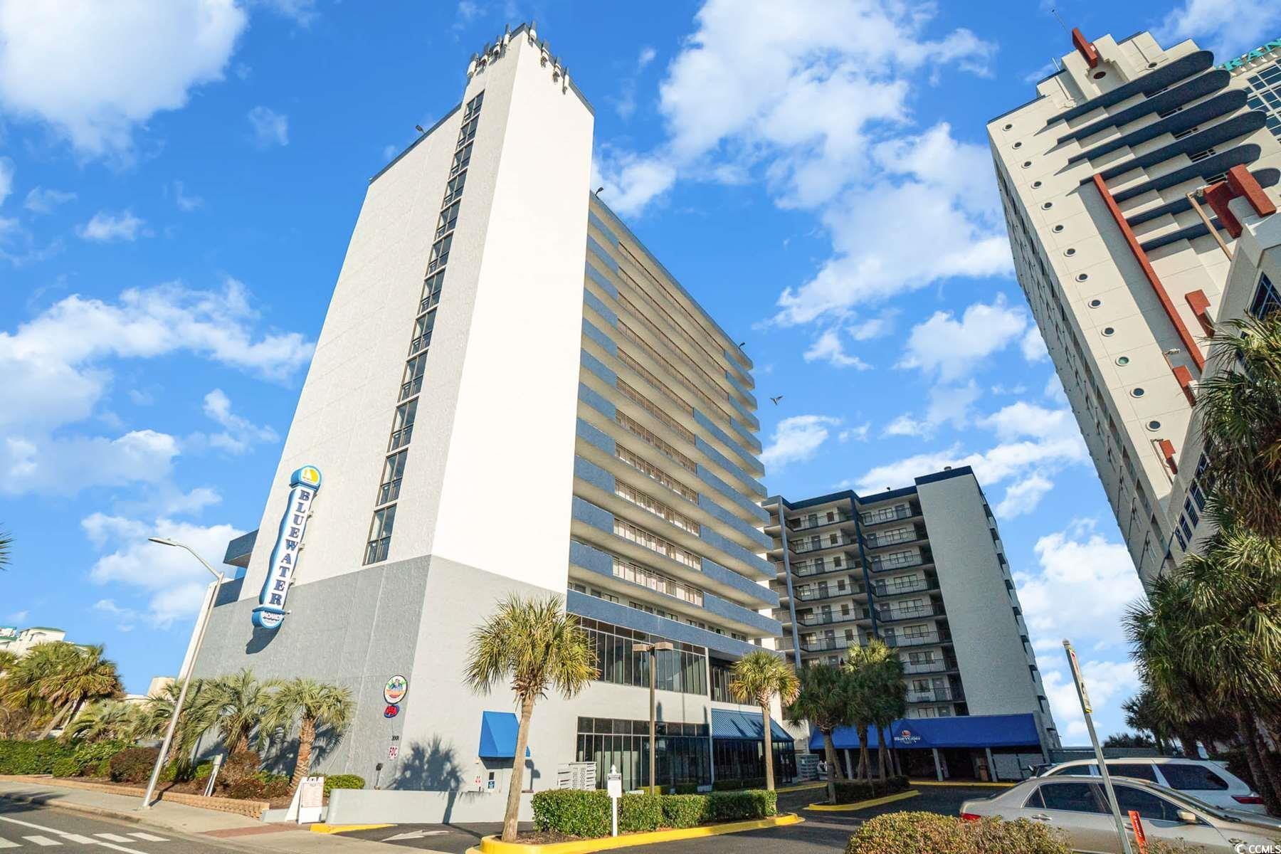 this is the unique bluewater villa condo you've been looking for -- with dramatic ocean views from both the bedroom and the living room!  this top-floor, end-unit condo offers access through the foyer, a separate, large bedroom and ocean-views that will make sure you always know you're at the beach. this corner, top-floor unit gives you an extra level of privacy by virtue of its location in the building.  it has been lovingly cared for and features a remodeled bathroom, a full kitchen with granite countertops and a dishwasher, tile floors and a private balcony.  the ac unit was replaced in 2019 and is checked by a technician every year, the vents were cleaned this spring and the microwave was replaced in 2021. this property makes a great residence, vacation spot or investment property.  bluewater villas offers an outdoor pool and owners and guests can also enjoy all of the amenities at bluewater resort including indoor and outdoor pools, lazy river, hot tub/spa, a well-equipped gym, game room, on-site restaurant and of course, the beautiful atlantic ocean w/ 60 miles of white sandy beaches! on top of these great amenities, bluewater is conveniently located just minutes from mb airport and is close to all of the shopping, dining, entertainment, golf, area attractions and all the grand strand has to offer.