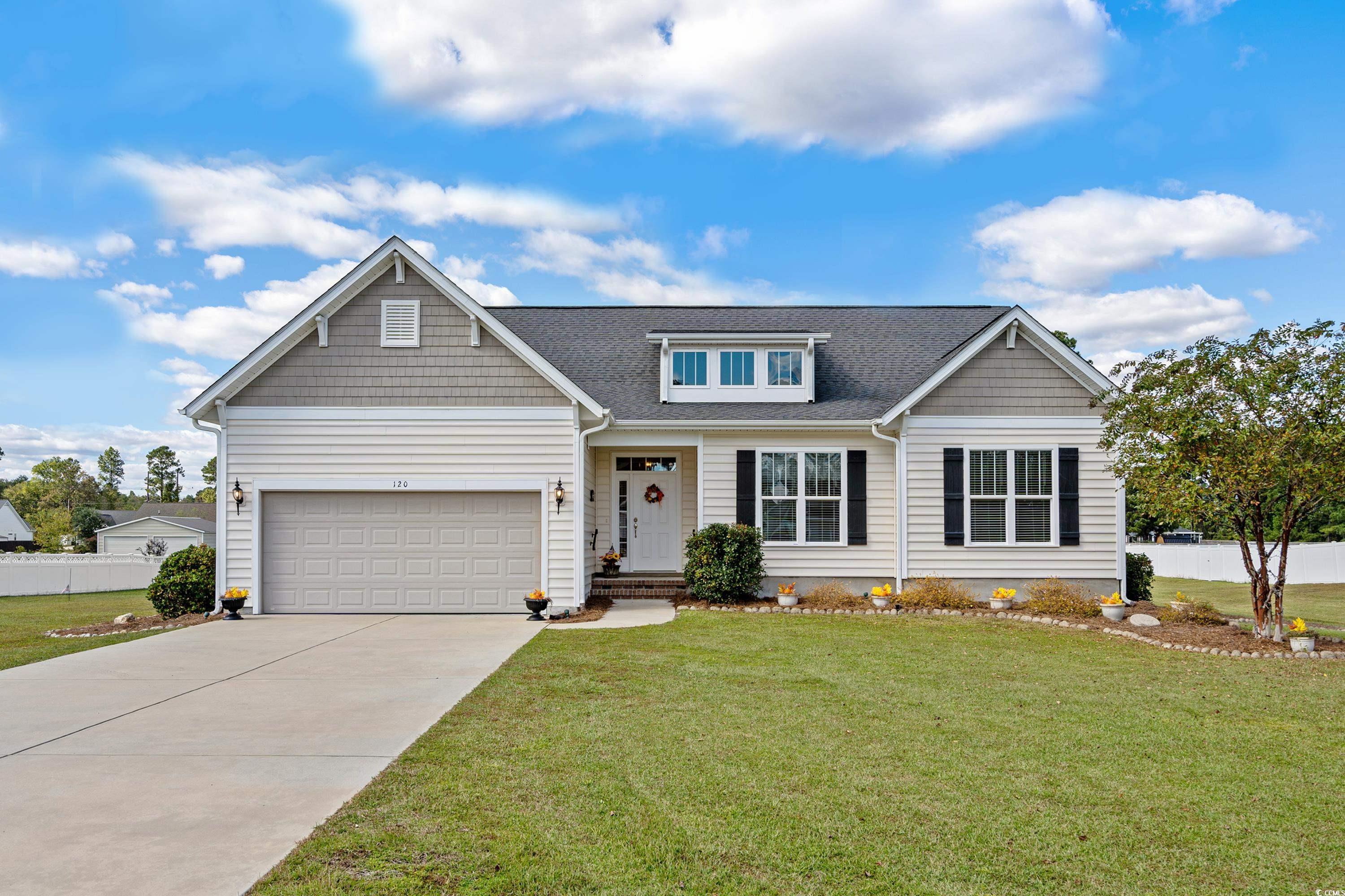 buyer alert! like new - 3 bed, 2 bath, ranch style home on 1 acre of land with all the high end finishes.  built in 2014 this custom fairfield model features a wide open concept with 1,868 heated square feet and an attached 2 car garage.  interior features include a formal entryway, laminate hardwood and tile flooring, modern trey ceilings, an electric fireplace in the family/great room, granite kitchen and bathroom countertops, and raised vanities with larger toilets in both bathrooms.  the hvac was replaced in 2022 and the homeowners have added a 28x12 trex deck off the back of the home as well as an extended patio section. for storm protection, category 5 hurricane shutters have been installed on the north and west sides of the home. westchester place is located just outside of downtown conway south carolina with adjacent, easy access to hwy 22 bypass that will take you to the beach in under 30 minutes while avoiding all the traffic.