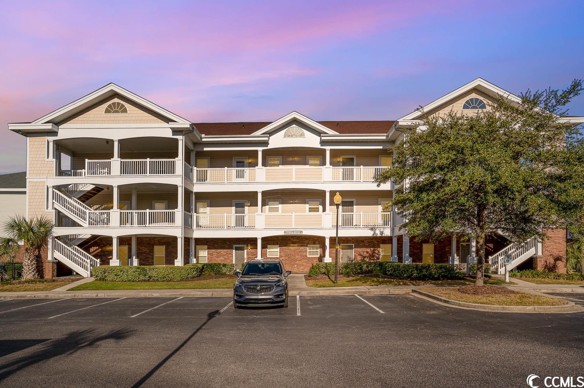 come and explore this exceptional first-floor condo! situated in the cypress bend section of barefoot resort, this fully furnished two-bedroom gem offers a split-bedroom plan, making it perfect for a primary residence, second home, or investment property. as you step inside, you'll discover an open living and dining area, perfect for entertaining your guests. the fully equipped kitchen is ideal for hosting gatherings, while your visitors enjoy the tranquil pond/fountain views from the living area and the inviting back patio. both bedrooms are generously sized and feature ceiling fans for added comfort. the two bathrooms offer convenience with shower/tub combinations and single vanity areas. this condo has been meticulously maintained by its dedicated owners. cypress bend provides its own community pool area, a refreshing retreat on those south carolina summer days. barefoot resort offers some of the finest shopping, dining, and entertainment options along the grand strand. and let's not forget, you're just minutes away from the beautiful atlantic ocean. one of the added bonuses of residing in cypress bend is the exclusive access to the barefoot resort beach cabana and beach shuttle, enhancing your coastal experience.
