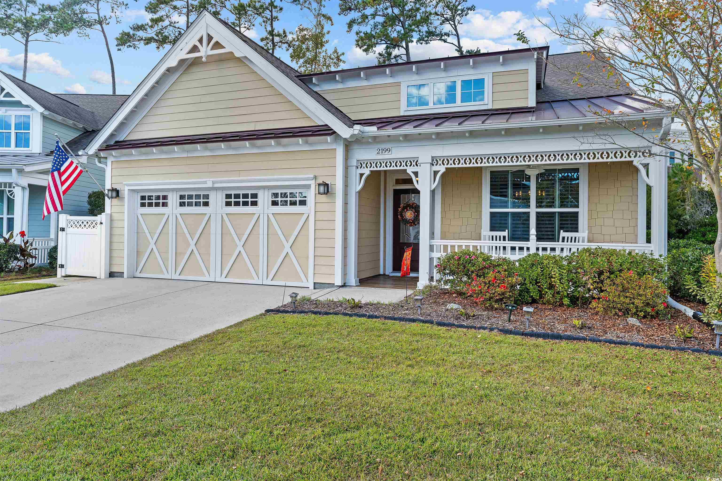 if you are looking to buy in the best-selling neighborhood in myrtle beach, your search is over! this move-in ready home is located in the market common neighborhood of cresswind. the shops, restaurants, movie theater, grocery store, recreation center, and parks are right down the street. myrtle beach state park and the sandy shores of the atlantic ocean are just a short golf cart ride away. the 12,000-square-foot clubhouse is the nicest in the area, and includes a full fitness center, yoga and aerobics studio, arts and crafts room, computer center, social ballroom, party room and state-of-the-art demonstration kitchen. the community also has a five-acre park and event lawn, miles of walking trails, an amphitheater, fireplace and grilling area, a resort-style pool and spa, pickle ball courts, tennis courts, bocce ball, pickleball, horseshoes, and more. best of all, the homeowner's association takes care of all of your yard work including the sprinkler system, pays for your monitored home security system, and even covers internet and cable tv! this home is the popular open "cypress" floor plan, and it's loaded with upgrades including a gourmet kitchen with stainless steel appliances, granite counter tops and bar.  other home features include luxury hardwood floors, a tankless gas hot water heater and gas heating system, and an enclosed "easy breeze" lanai with it's own hvac system, a large master suite with a walk-in closet, a walk-in shower, and his and her sinks, and a private back yard. there is also lots of storage including an attic over the garage. come see this great home today!