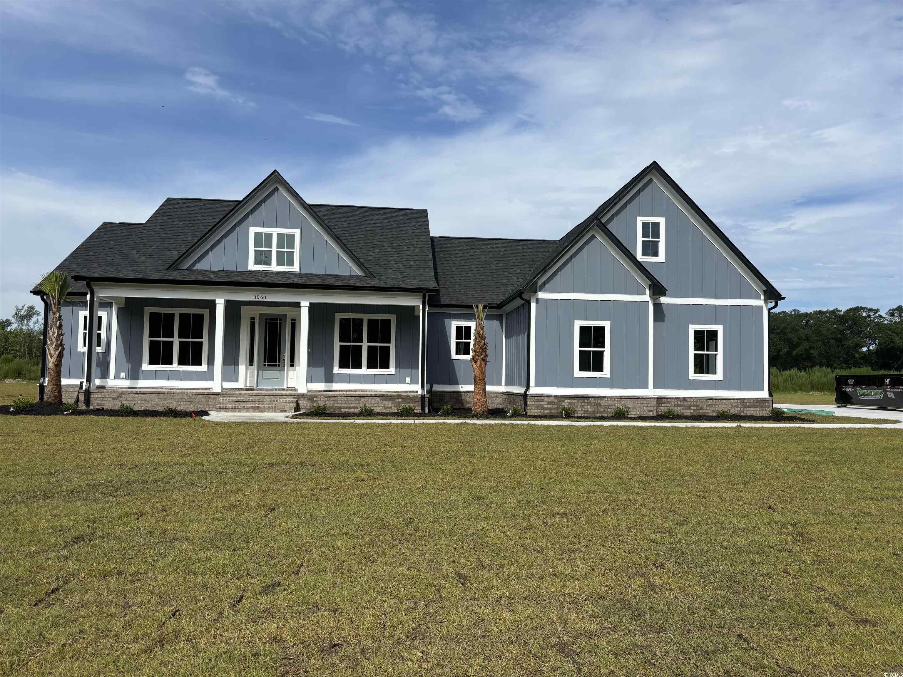 RARE OPPORTUNITY!!! Construction to begin January 2024 on this gorgeous house located on a large estate lot in the beautiful community of Wild Horse. This unique NO - HOA community allows you privacy, peace and quiet just a short drive away from Carolina Forest. Thanks to International Drive, you can be on the white sandy beaches of the Atlantic coast within minutes, or 9 miles from Conway. As you enter into Wild Horse you are greeted by Spanish Moss that drapes from the large oaks that line the entrance. The beautiful oak trees are located throughout the neighborhood given it that Southern Charm. Truly Breathtaking!!!    This farmhouse style 3 garage home features a beautiful grand front porch, great for sitting back and relaxing. Located off the foyer to your left you will encounter a large office/den. The kitchen has plentiful cabinets with a large island, stainless steel appliances, and granite. A pantry with additional cabinets and sink will make this kitchen a chef's dream. The large dining area will have beautiful wainscoting on the walls.  The great room has a cathedral ceiling, a gas fireplace, and built ins. This split bedroom floorplan features a master suite with tile shower, soaking tub, double vanity and large walk-in closet.  The master bedroom will also a have tray ceiling.   Across the home are the other three bedrooms and two baths. Upstairs features a bonus room with its own private bathroom.  The house will also have an upgraded trim package, security system, irrigation just to name a few upgrades.  Oversized back porch with a screened area.  Brick skirt with Cement board siding.  Irrigation with a shrub and landscape package. The large estate yard gives you plenty of room to add a gazebo, a pool, and even a separate garage.  The possibilities are endless!!  Not to late to pick colors, tile, granite, and appliances.  DON'T HESITATE!!  DON'T MISS THIS OPPORTUNITY TO HAVE YOUR DREAM HOUSE IN SUCH A BEAUTIFUL PEACEFUL COMMUNITY!!