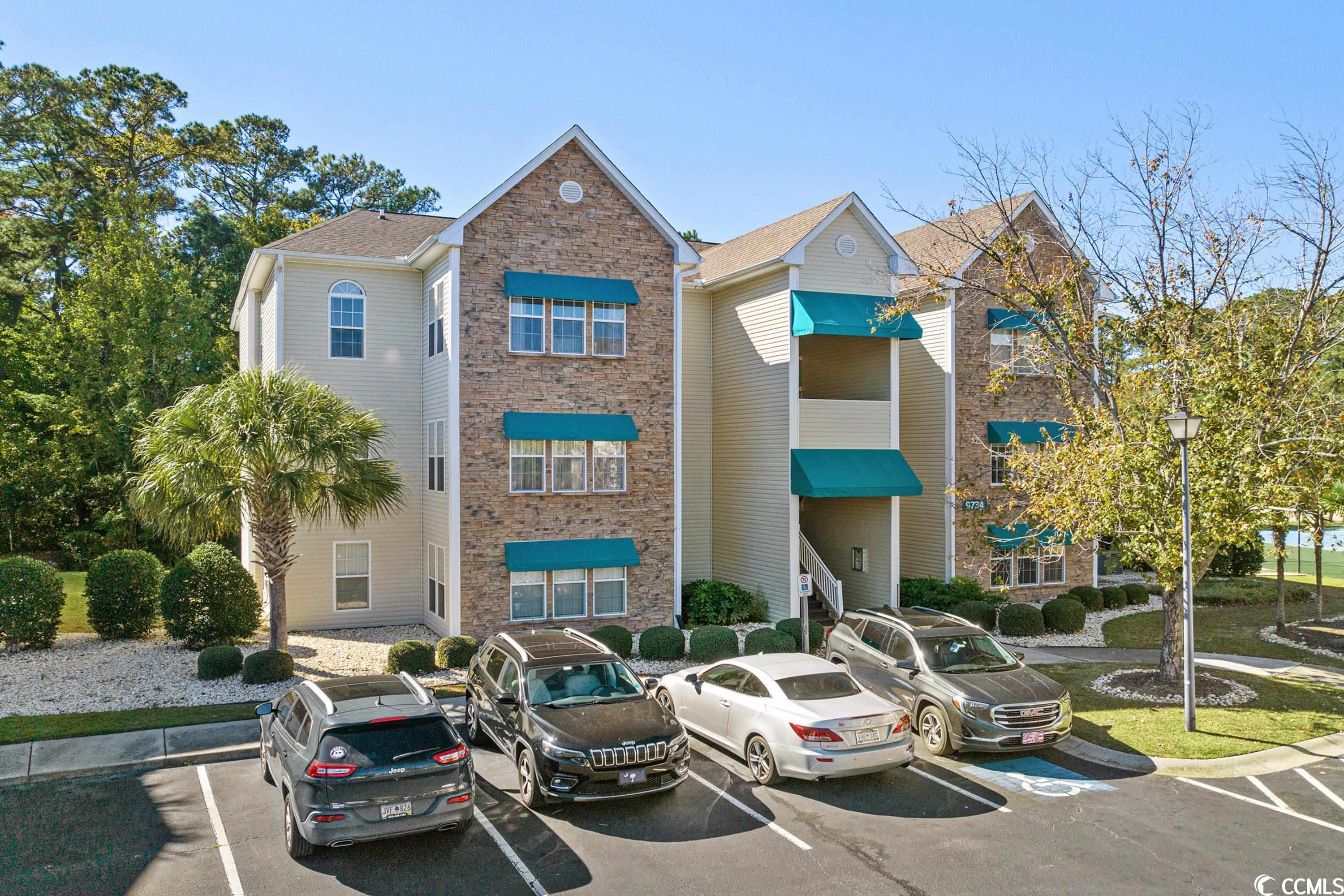welcome to this fully furnished 2 bedroom, 1 bath condo in the savannah shores development, arcadian shores' beach section. great location, just a walk or golf cart ride to the beach. enjoy granite countertops and stainless steel appliances in the kitchen, complete with a pantry. the living room features a vaulted ceiling, fireplace, and wet bar. the master bedroom offers a king-sized bed and walk-in closet, with a bathroom accessible from both the bedroom and living room. the second bedroom has a bunk bed with a twin trundle and a walk-in closet.  added conveniences include in-unit laundry with a washer and dryer and has been freshly painted. savannah shores offers resort-style amenities: outdoor pool, tennis and pickleball courts, volleyball, putting green, fitness center, and more. short-term rentals are allowed, making it an ideal primary, secondary, or investment property. don't miss out on the beach lifestyle at savannah shores!