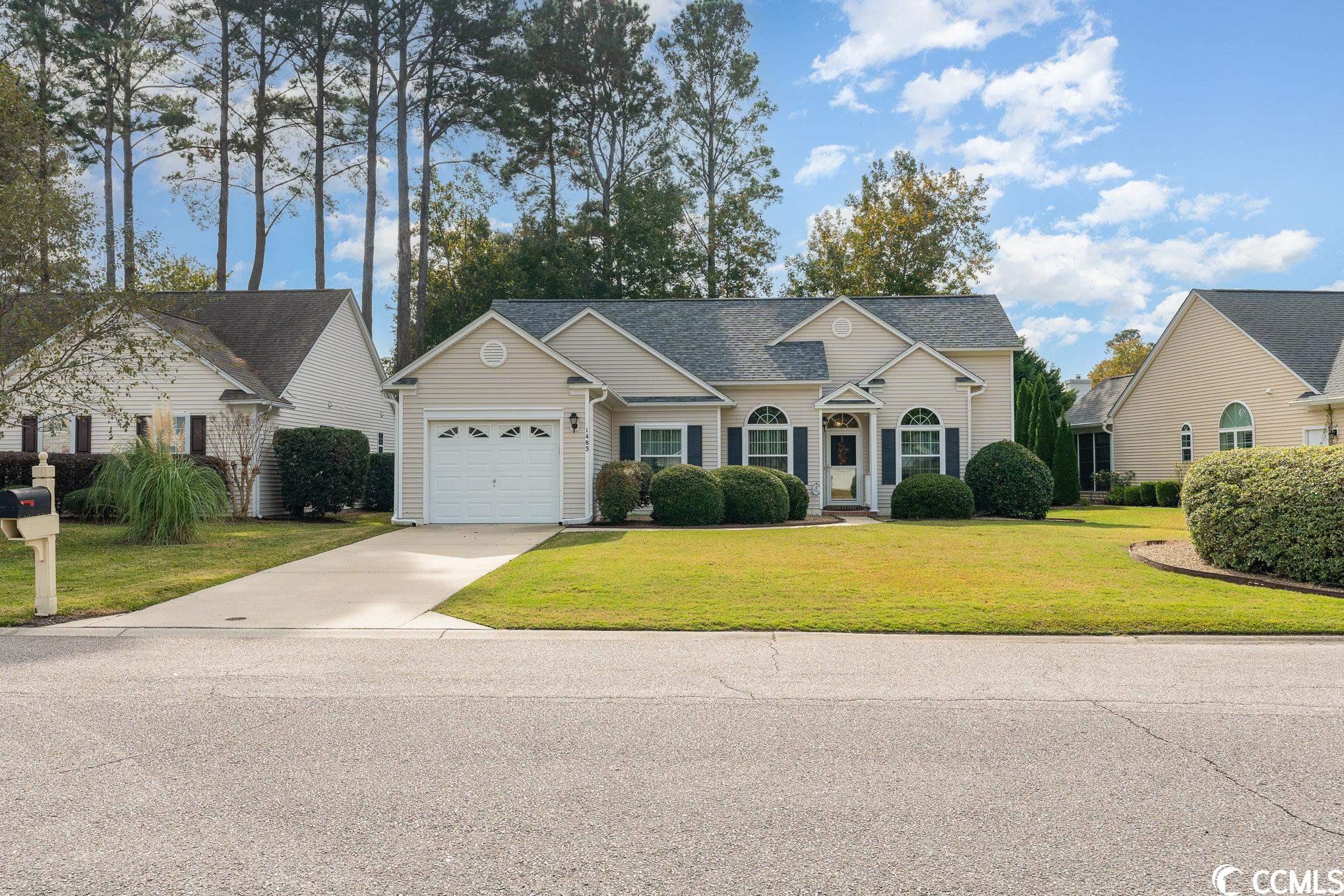 this beautiful home is situated within the highly sought-after indigo creek golf plantation, just minutes away from the beach, shopping centers, attractions, and a short golf cart ride or walk to the golf course. with its soaring vaulted ceilings, open floor plan, two bedrooms, and a private backyard adorned with mature landscaping, this home offers the ideal blend of features and a prime location. the hallmark of this property is the grand vaulted ceiling, which spans across the kitchen, dining room, great room, master suite, and guest bedroom and bathroom. the carolina room seamlessly connects to the great room and is bathed in natural light thanks to its abundant windows. the kitchen boasts ample counter and cabinetry space, a pantry, and a generous eat-in area, along with a separate laundry room featuring ample storage. adjacent to the carolina room is a concrete patio that overlooks the serene private backyard. this superb location is conveniently situated off 17 bypass, providing easy access to the lively entertainment and dining options along the marsh walk.  schedule your showing!!!  open house - saturday, december 9th 12pm - 3pm