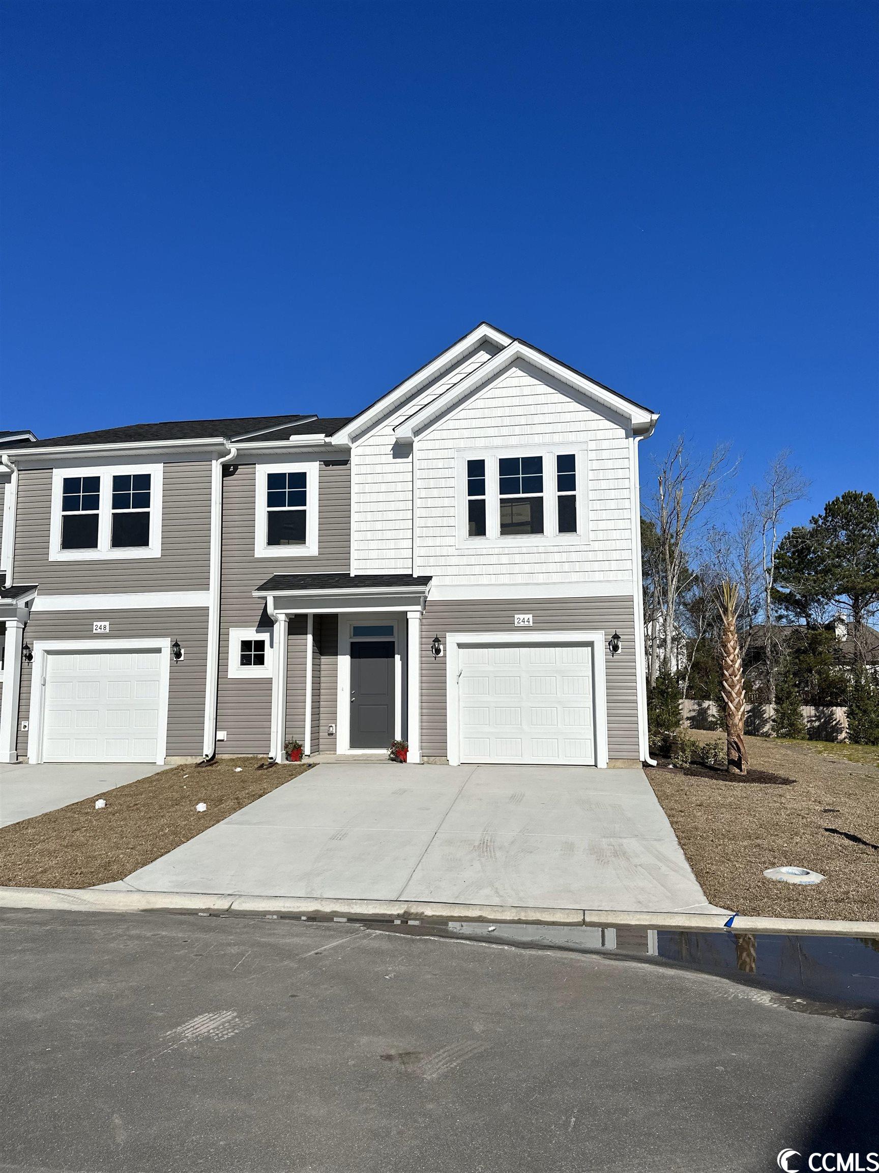 new pricing now! discover your new home at villas at sandridge - the time is now! location, location, location! this brand-new community features low maintenance living at its best and a superior location that has so much to offer. conveniently located off of highway 90 with easy access to highway 31, highway 17, highway 9, and highway 22, villas at sandridge is close to superior shopping, dining, entertainment, golf, and more. if you love the water, you’ll love this location even more! we are close to the intracoastal waterway boat launch, marina, and our beautiful atlantic beaches! this fontana floorplan is an end unit and boasts an open concept kitchen, living, and dining area along with three spacious bedrooms! features include white or grey cabinetry, solid surface granite countertops in the kitchen, stainless steel appliances, and lvp flooring that flows throughout the main living areas. the first-floor primary bedroom suite has a walk-in closet along with a private bathroom that features dual vanities and a large shower. upstairs showcases the secondary bedrooms, a loft or secondary living room, and a huge walk-in storage area! not only do these townhomes have amazing interior features, but also offers the added bonus of a covered patio and a one-car private garage with garage door openers and keypads included! move-in-ready.  ask about our grand opening incentives. let's make it your new home today.