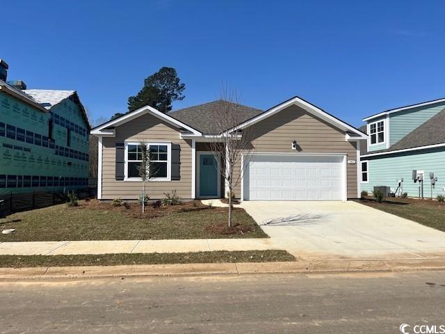 welcome to our newest community; kingston bay! located in conway and is minutes from the heart of downtown! residents will enjoy easy access to local shopping, dining, and entertainment. conway is a charming historic town with oak tree-lined streets, historic homes, unique shops, remarkable restaurants, and a flourishing art community. you don't want to miss out on this home! the cali is our number 1 selling plan. a masterfully designed home with a great open concept kitchen, living, and dining area. features include granite countertops, a fabulous pantry, stainless appliances, a large island with breakfast bar. the private owner's suite tucked away at the back of home, offers a large walk-in closet, dual vanity, and a 5' shower. access to the rear covered porch just off the dining area creates wonderful outdoor living space.   it gets better- this is america's smart home! control the thermostat, front door light and lock, and video doorbell from your smartphone or with voice commands to alexa. *photos are of a similar cali home.  (home and community information, including pricing, included features, terms, availability and amenities, are subject to change prior to sale at any time without notice or obligation. square footages are approximate. pictures, photographs, colors, features, and sizes are for illustration purposes only and will vary from the homes as built. equal housing opportunity builder.)