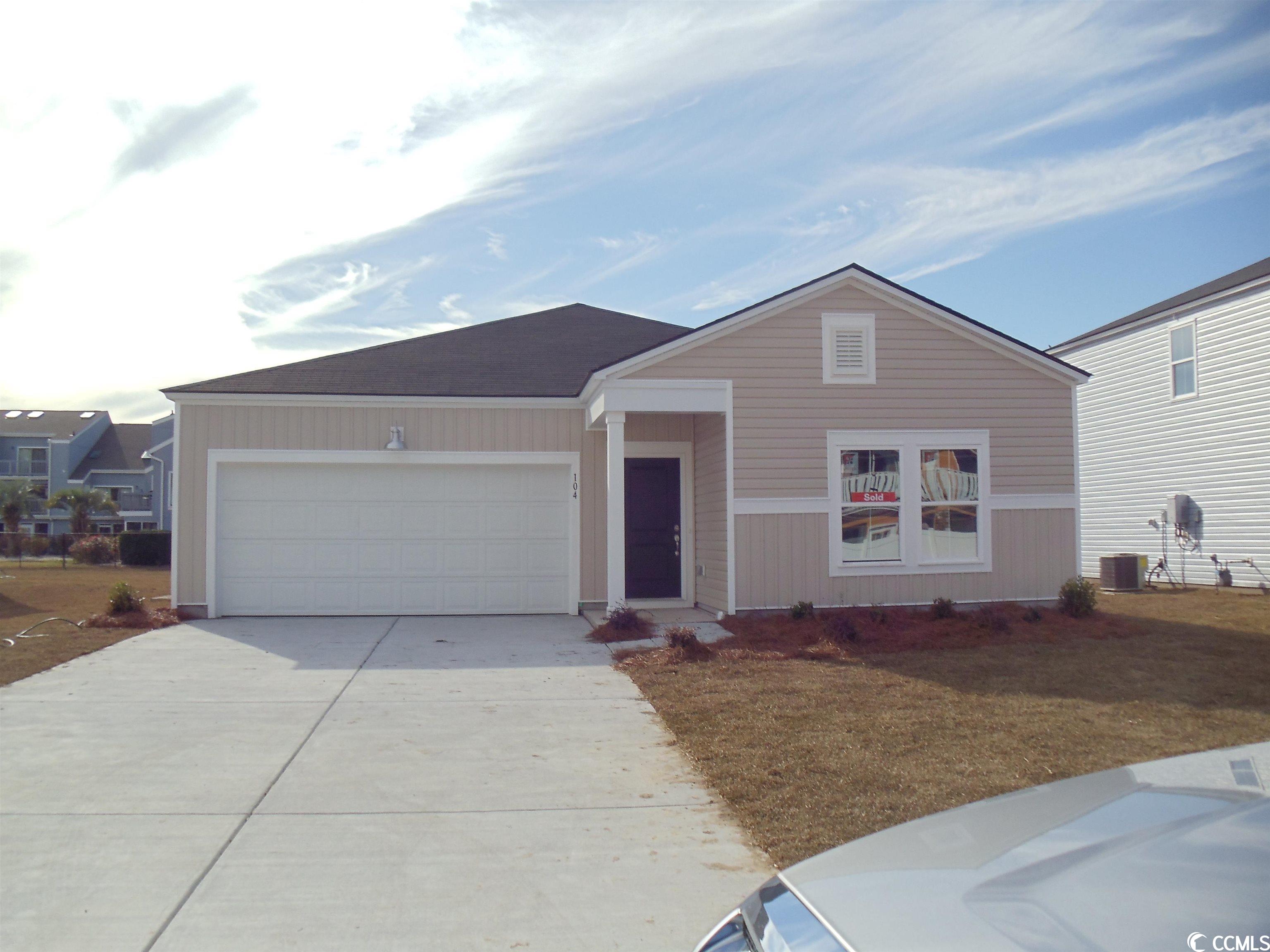 jan closing! this single-story home features two bedrooms and a bathroom located at the front of the home, while the open kitchen, breakfast area and family room flow to the backyard with adjacent sliding doors. at the back of the home is the owner’s suite with a full-sized bathroom.    the pictures in mls are of our model home in another location.